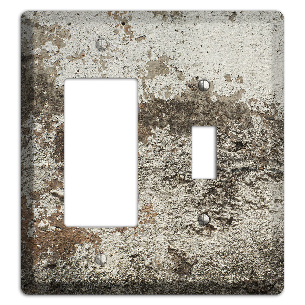 Old Concrete 12 Rocker / Toggle Wallplate