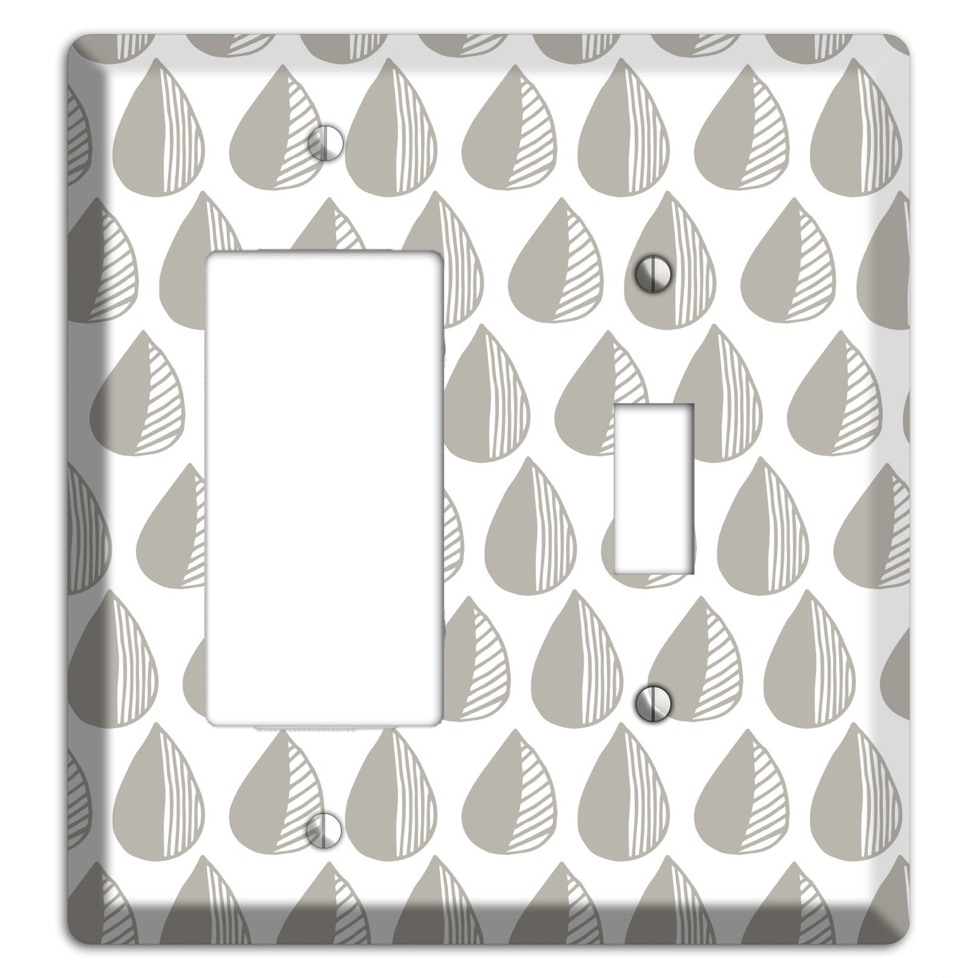 Simple Scandanavian Style MM Rocker / Toggle Wallplate