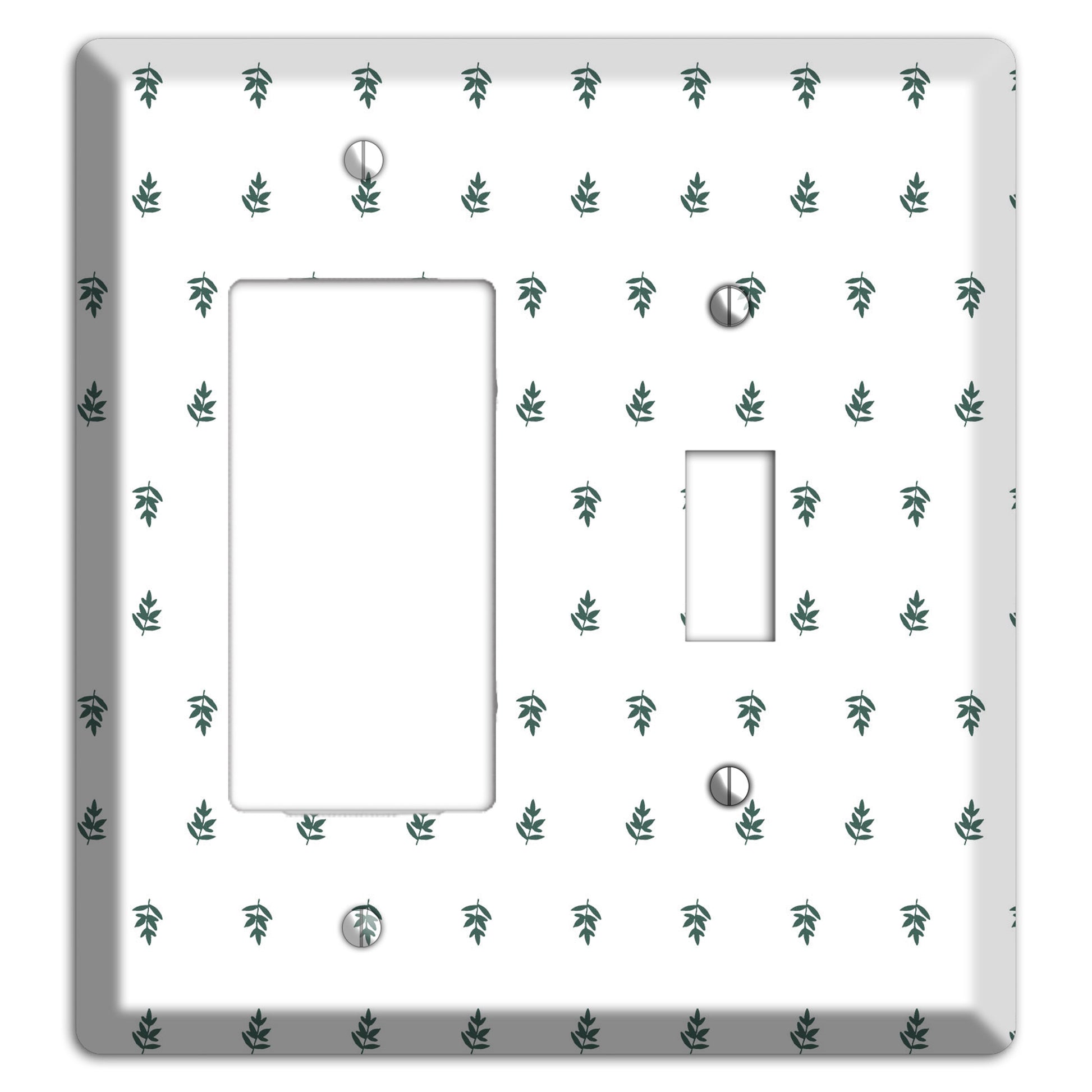 Leaves Style Y Rocker / Toggle Wallplate