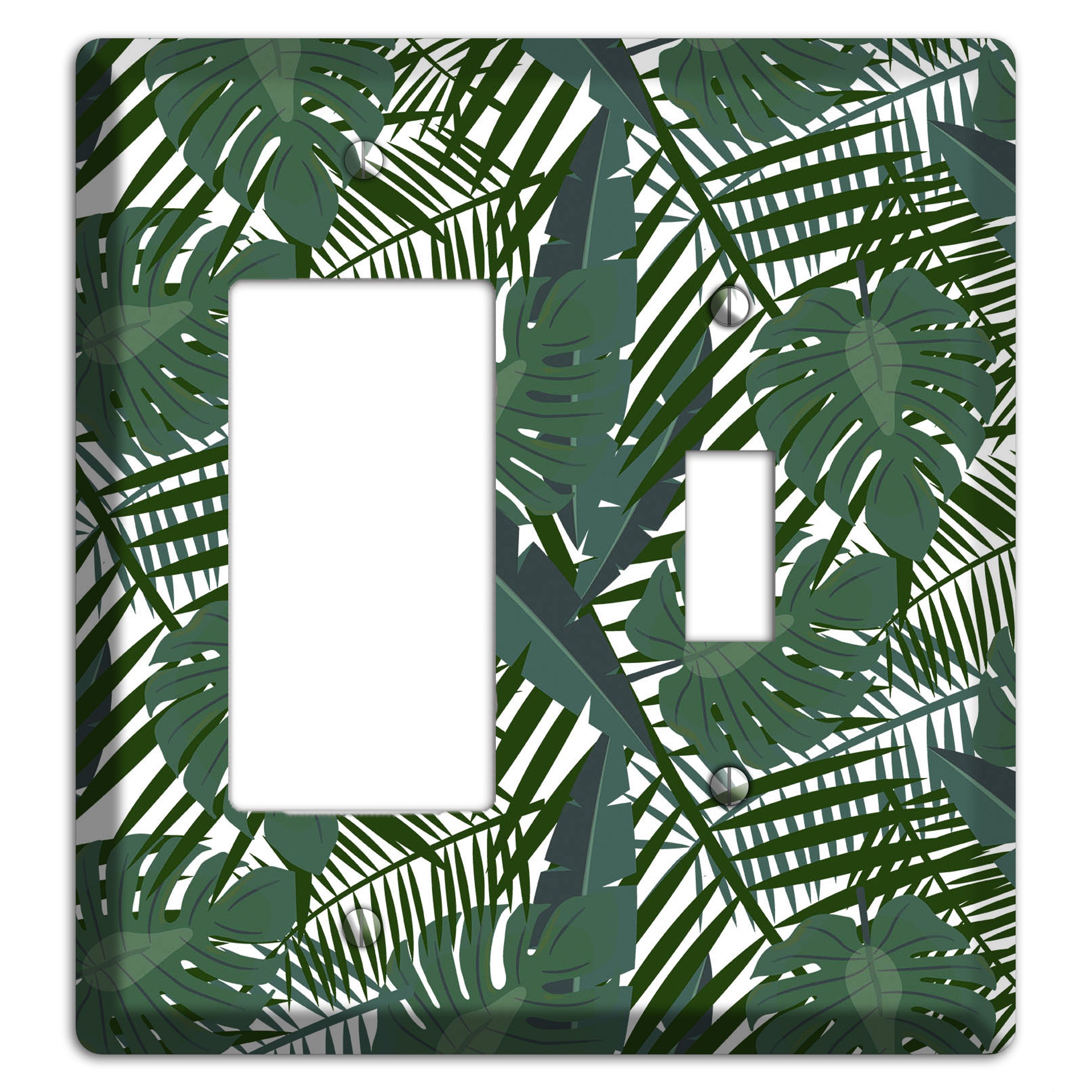 Leaves Style Q Rocker / Toggle Wallplate