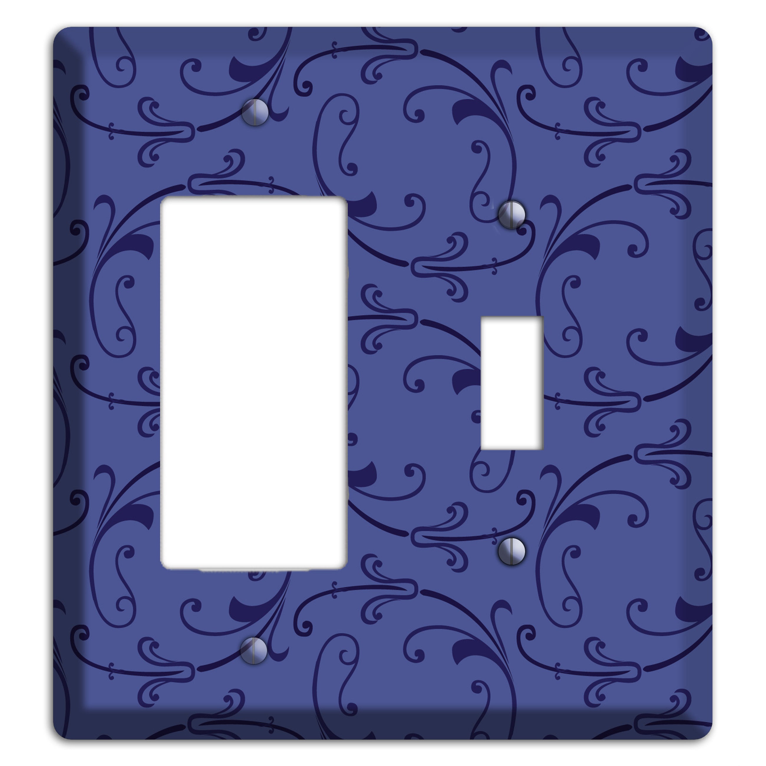 Green and Brown Argyle Rocker / Toggle Wallplate