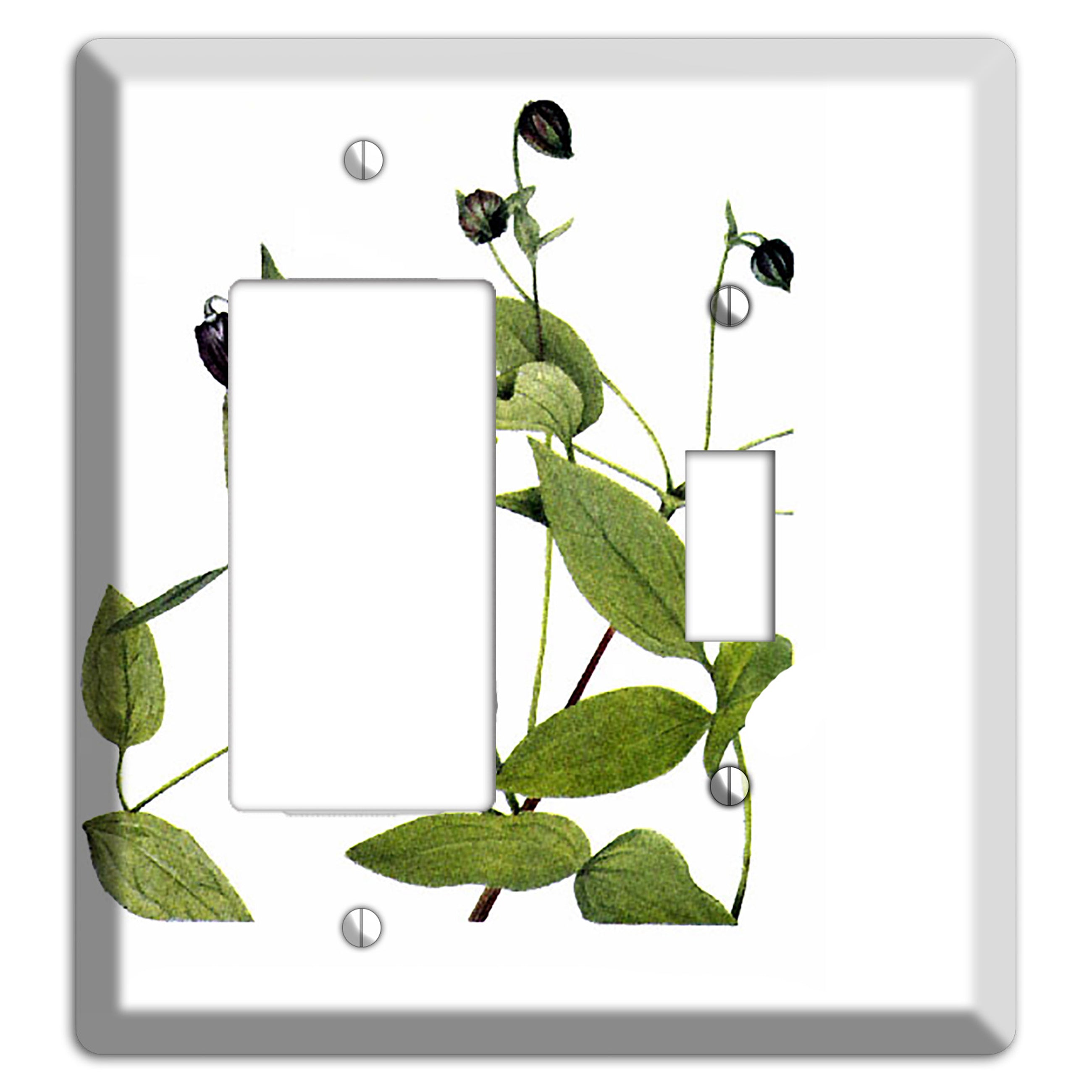 Clematis Viorna Rocker / Toggle Wallplate
