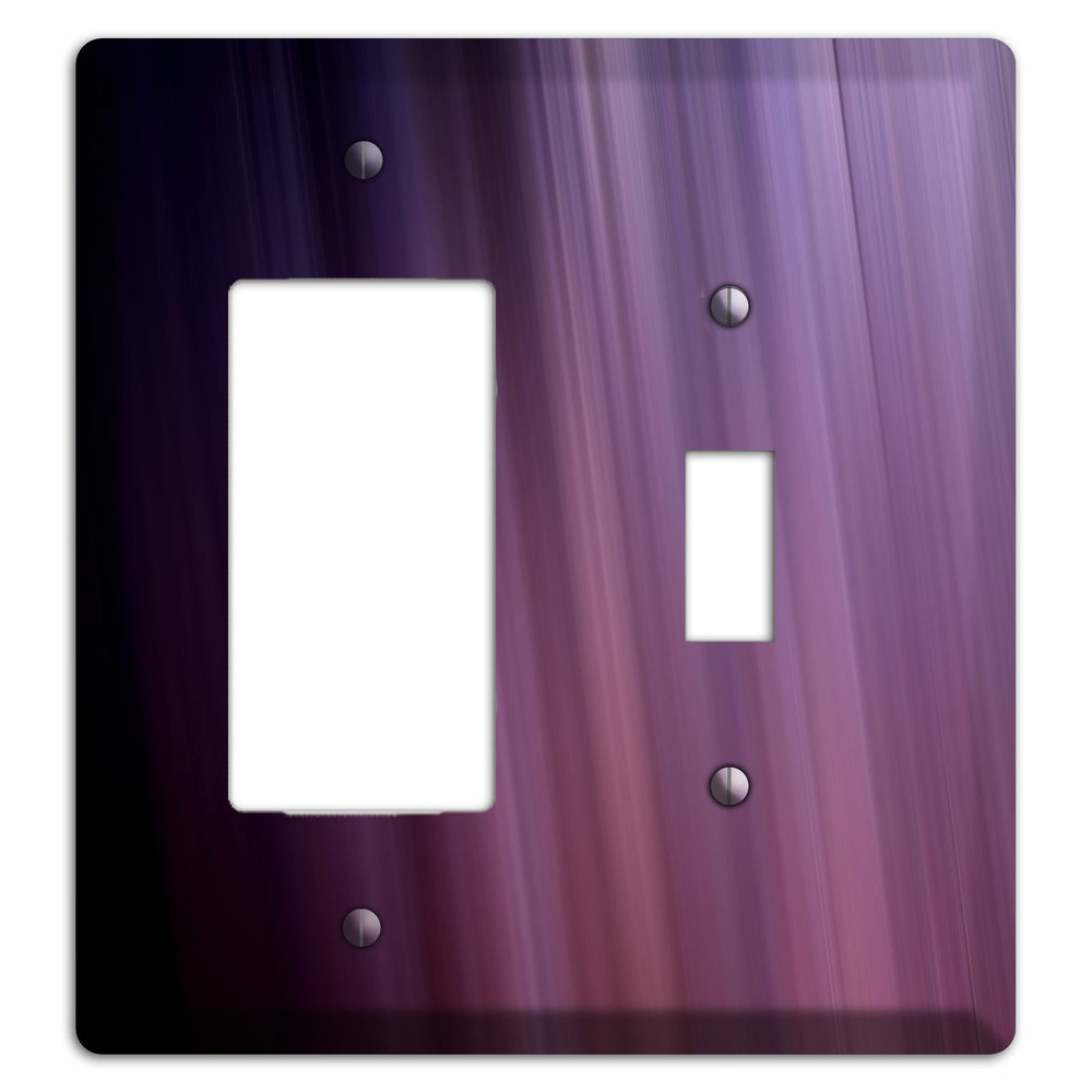 Eggplant Ray of Light Rocker / Toggle Wallplate