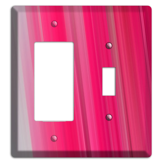 Pink Ray of Light Rocker / Toggle Wallplate
