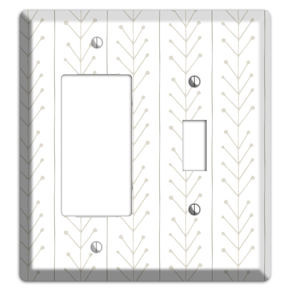 Simple Scandanavian Style F Rocker / Toggle Wallplate