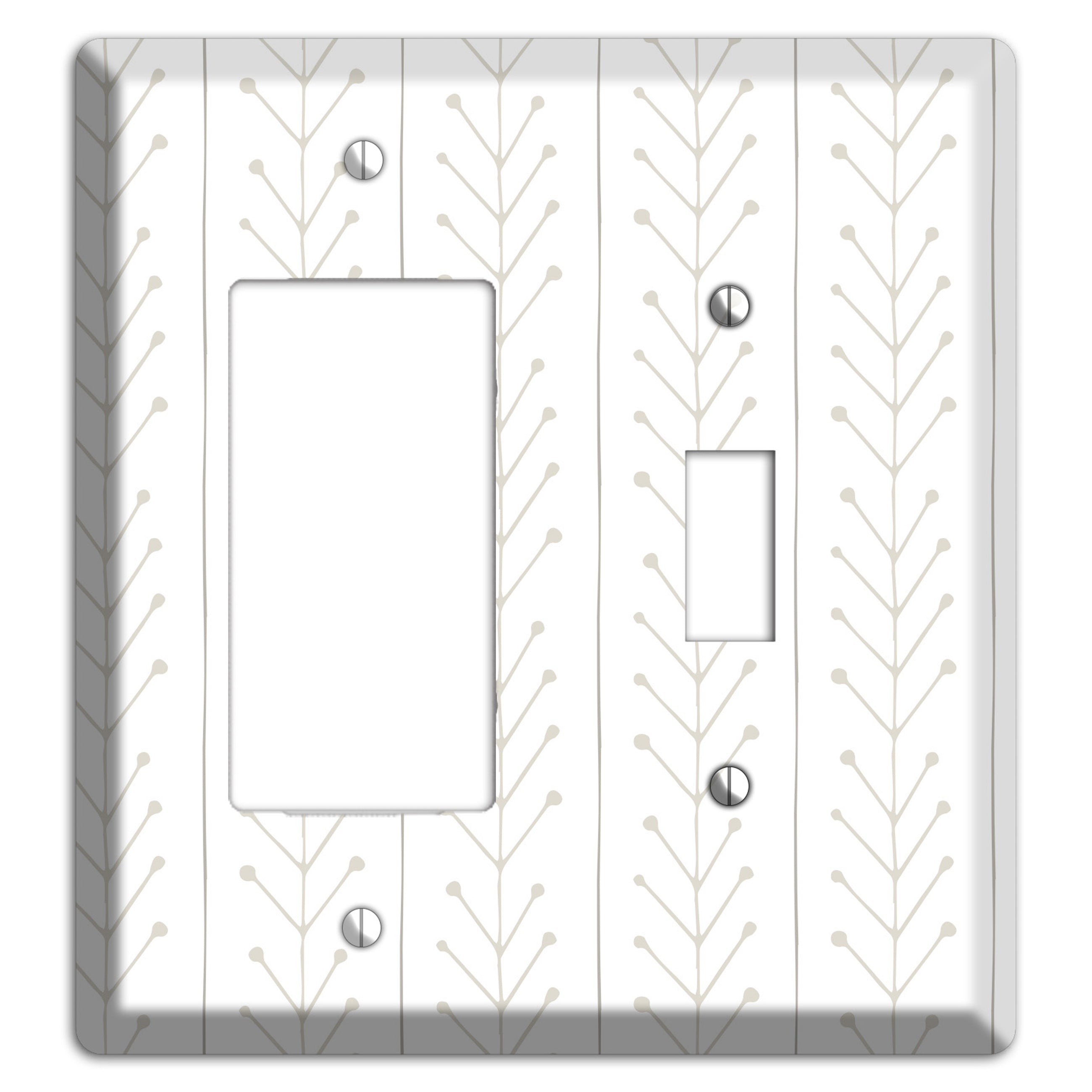 Simple Scandanavian Style F Rocker / Toggle Wallplate