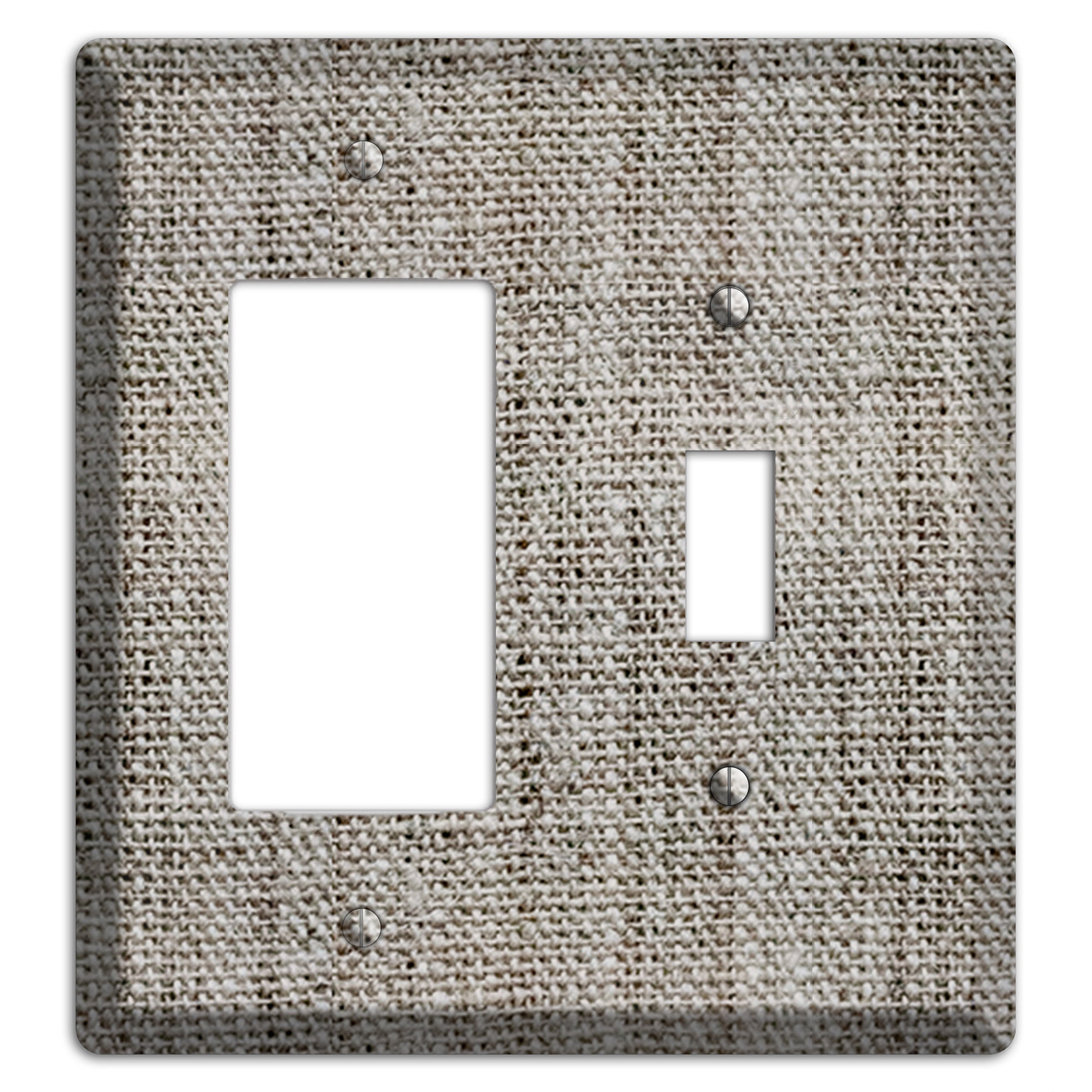 Zorba Burlap Rocker / Toggle Wallplate