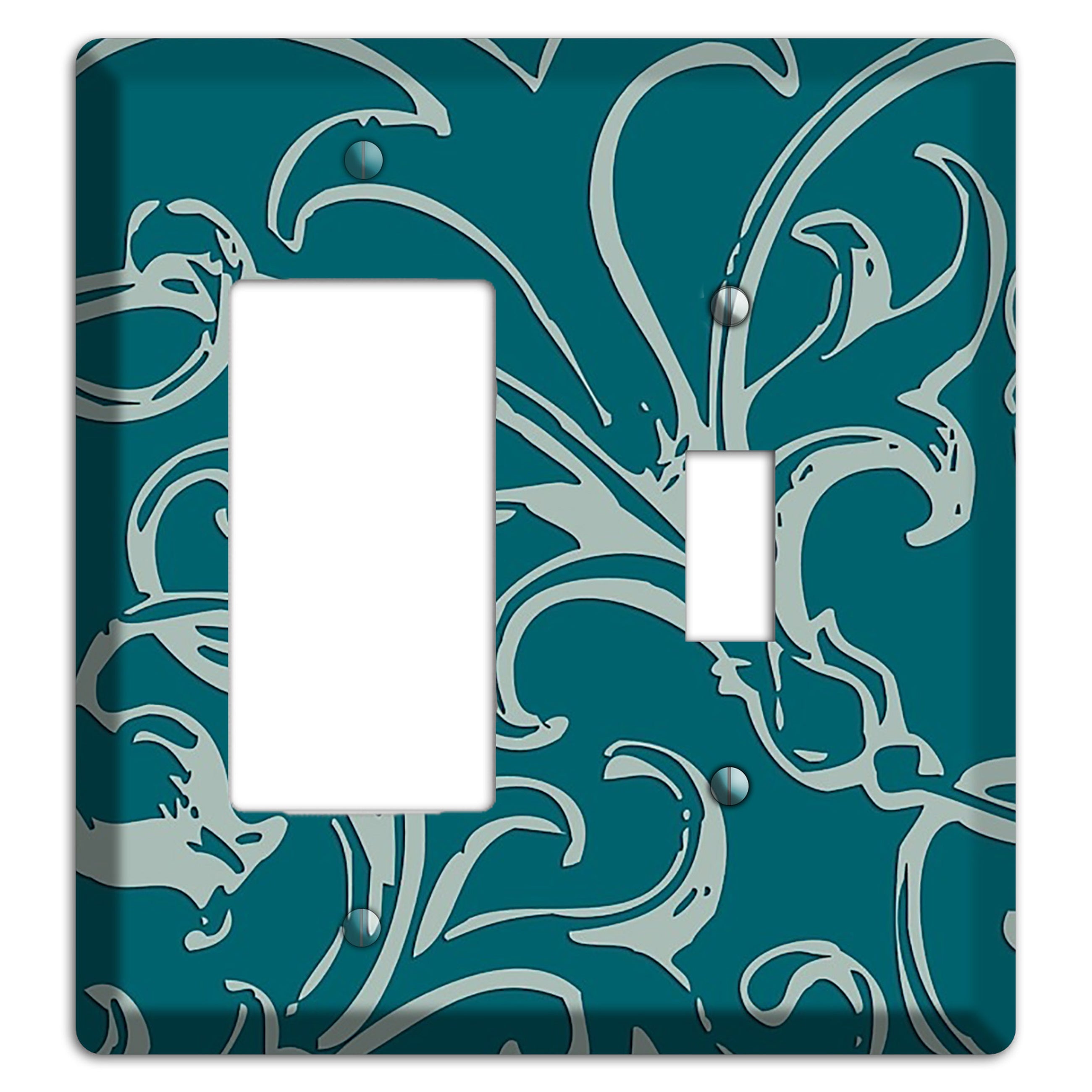 Victorian Teal Rocker / Toggle Wallplate