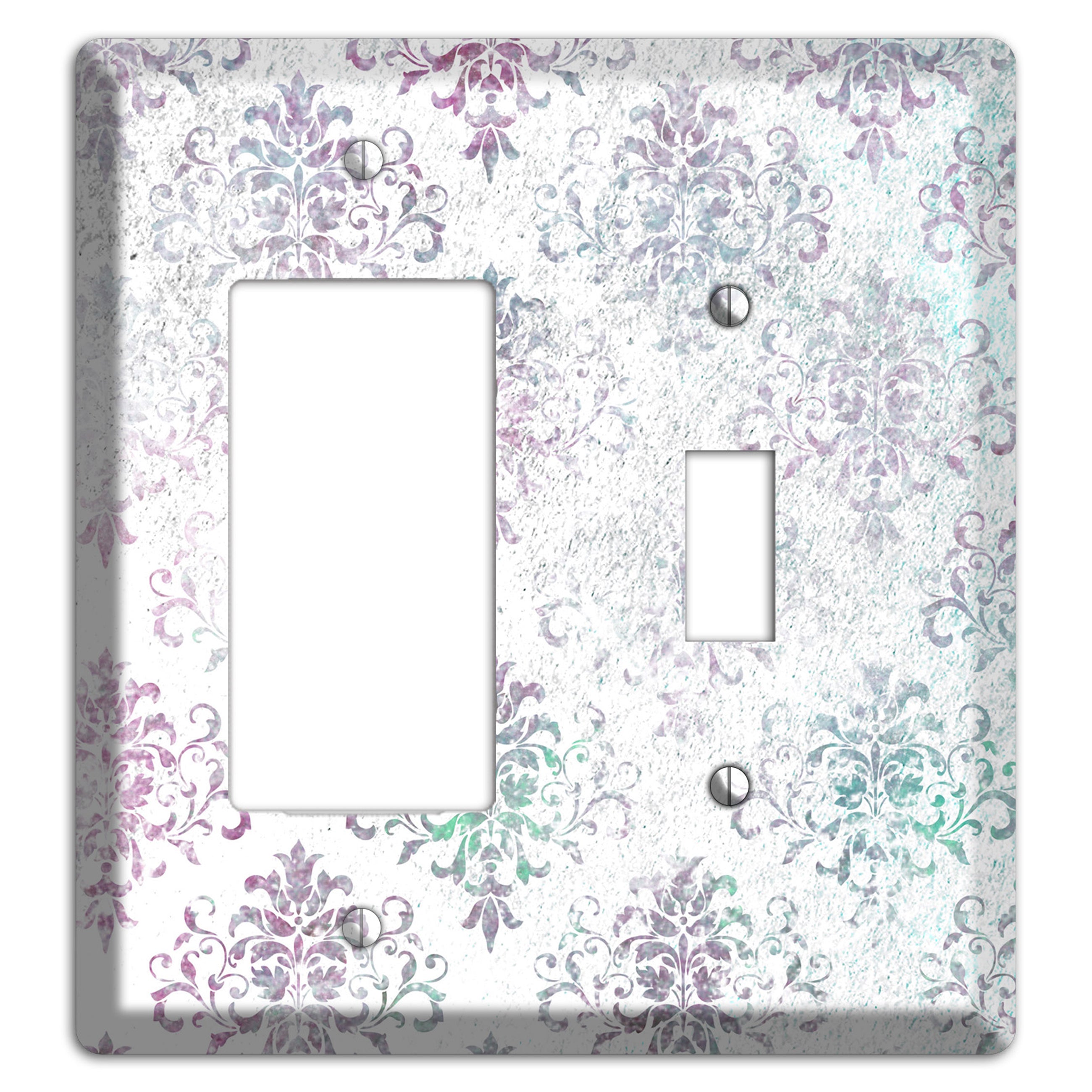 Tiara Whimsical Damask Rocker / Toggle Wallplate