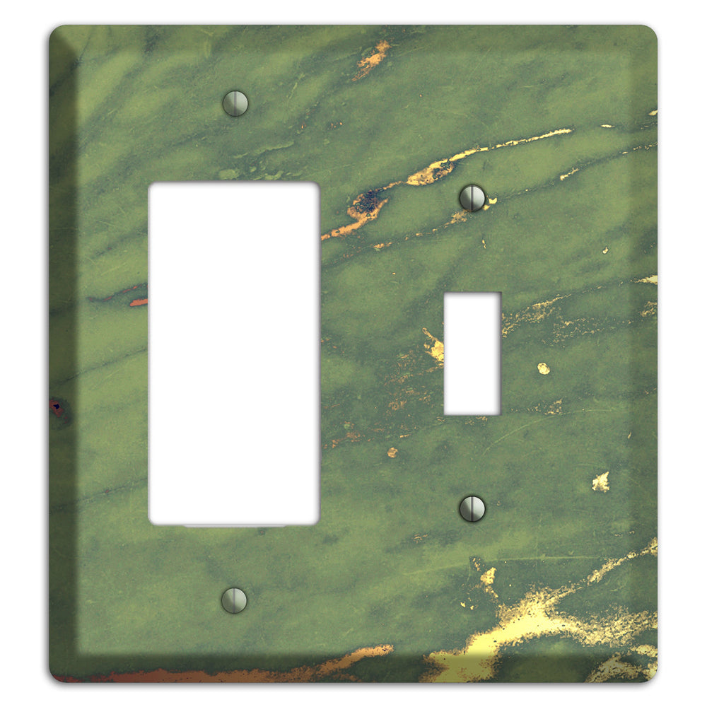 Limed Ash Marble Rocker / Toggle Wallplate