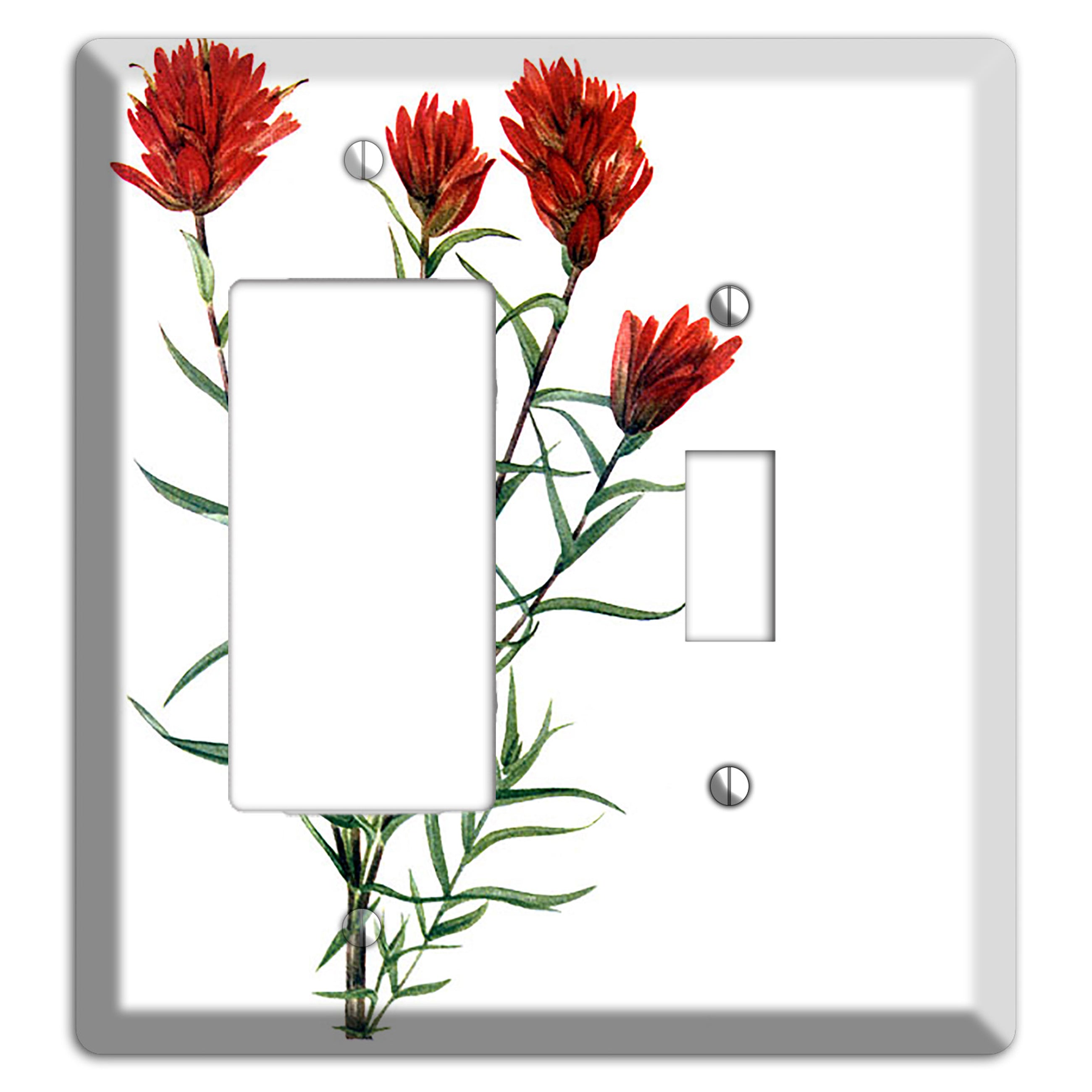 Castilleja Linarifolia Rocker / Toggle Wallplate
