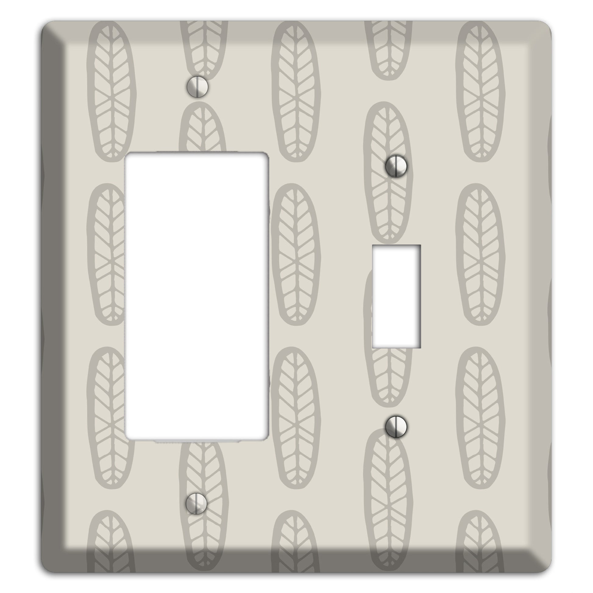 Simple Scandanavian Style K Rocker / Toggle Wallplate