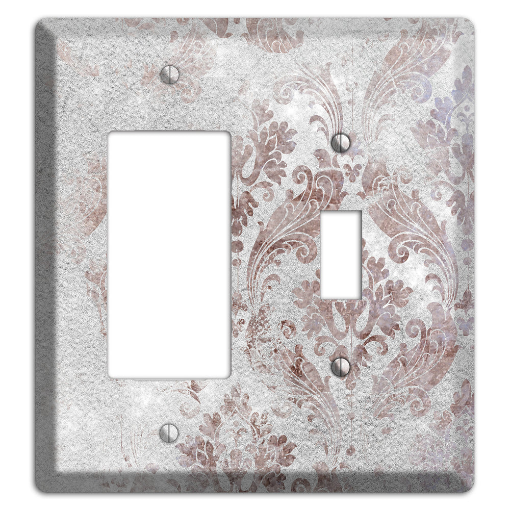 Nobel Whimsical Damask Rocker / Toggle Wallplate