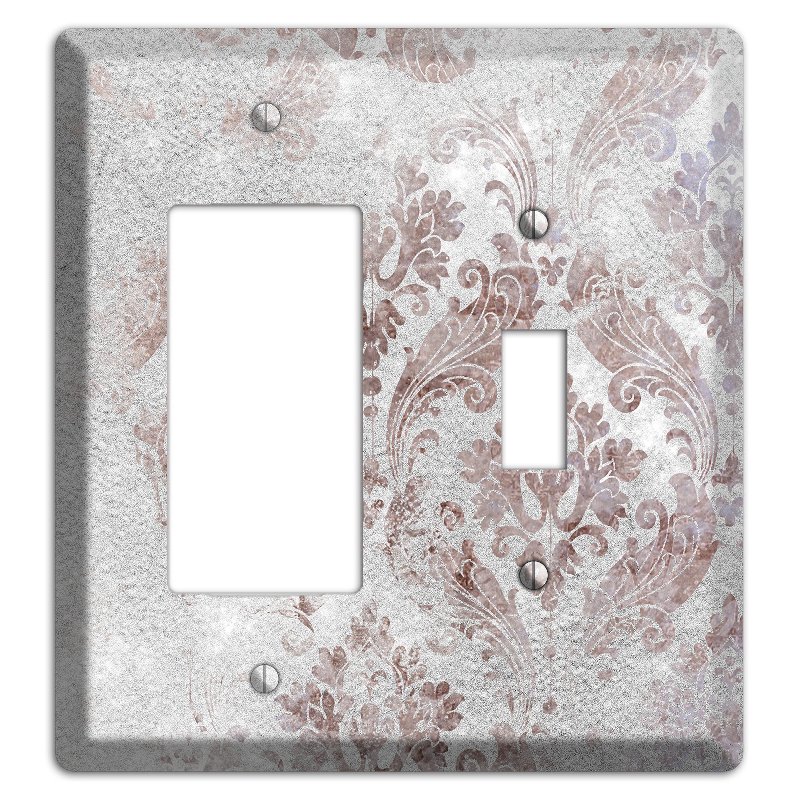 Nobel Whimsical Damask Rocker / Toggle Wallplate