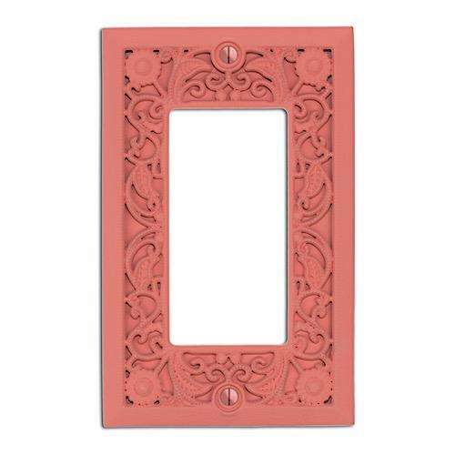 Coral Filigree Shabby Chic 1 Rocker (GFI)