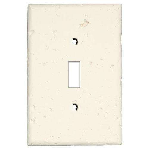 White Stone Switchplate Covers