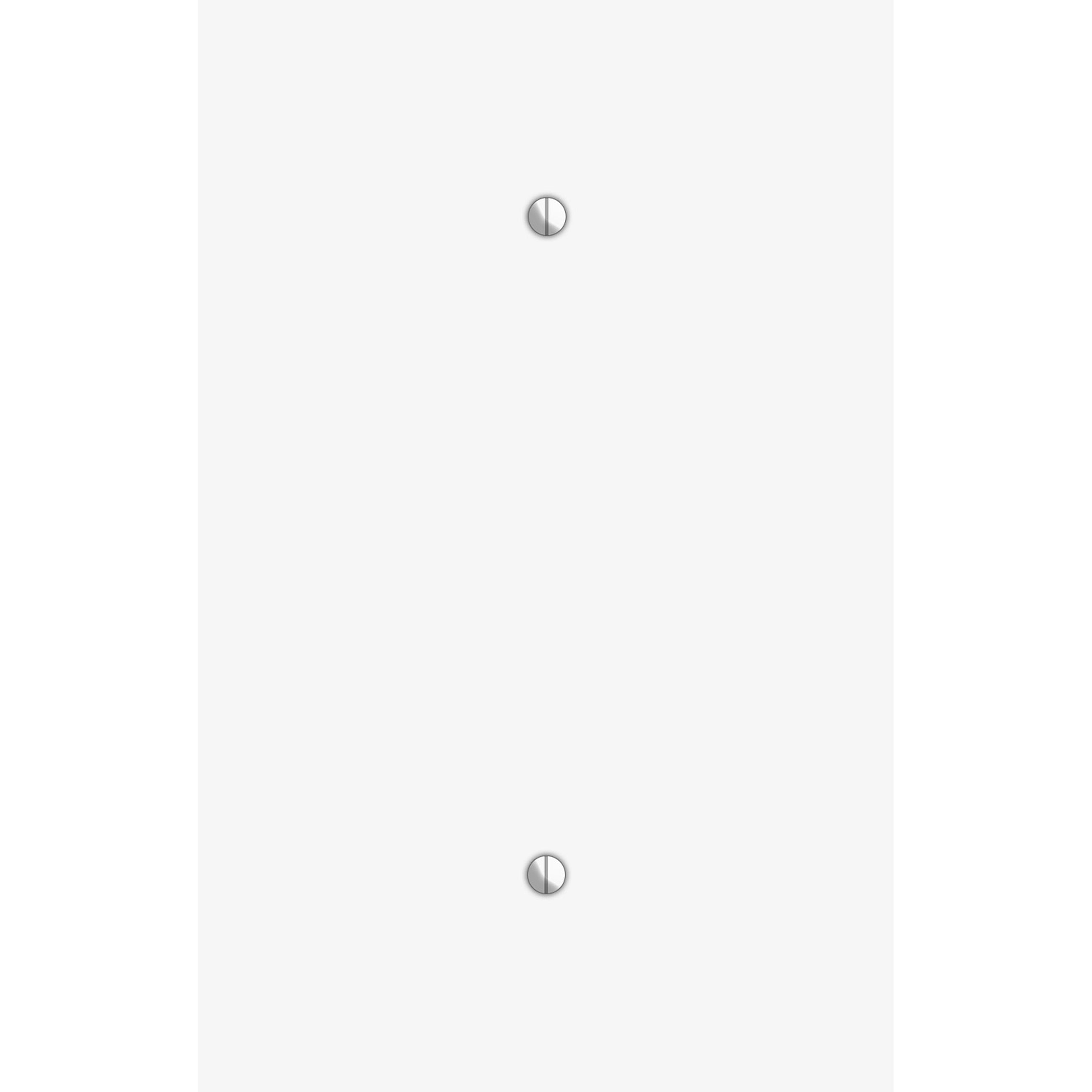 Oversized Discontinued White Metal Blank Wallplate
