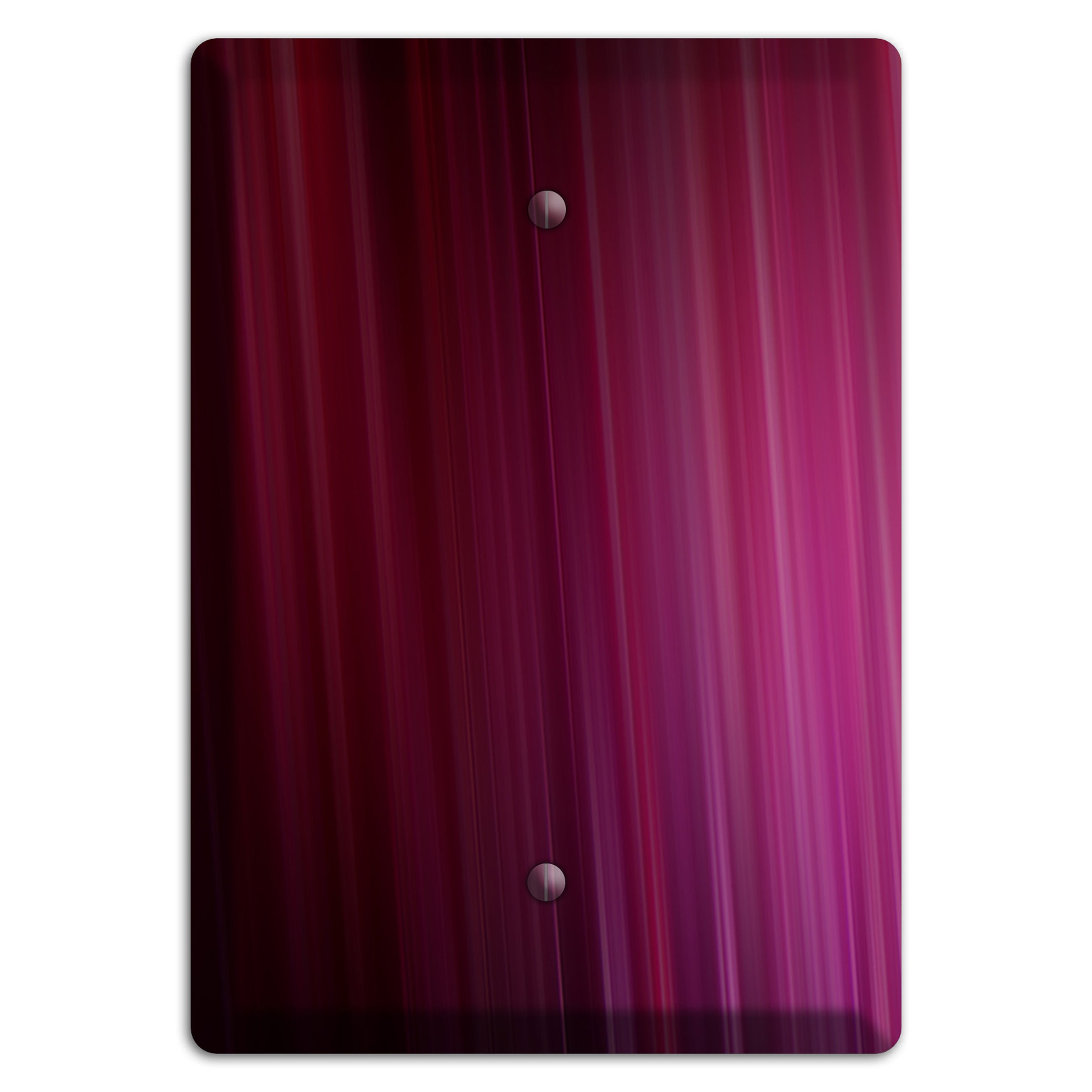 Fuschia Ray of Light Blank Wallplate