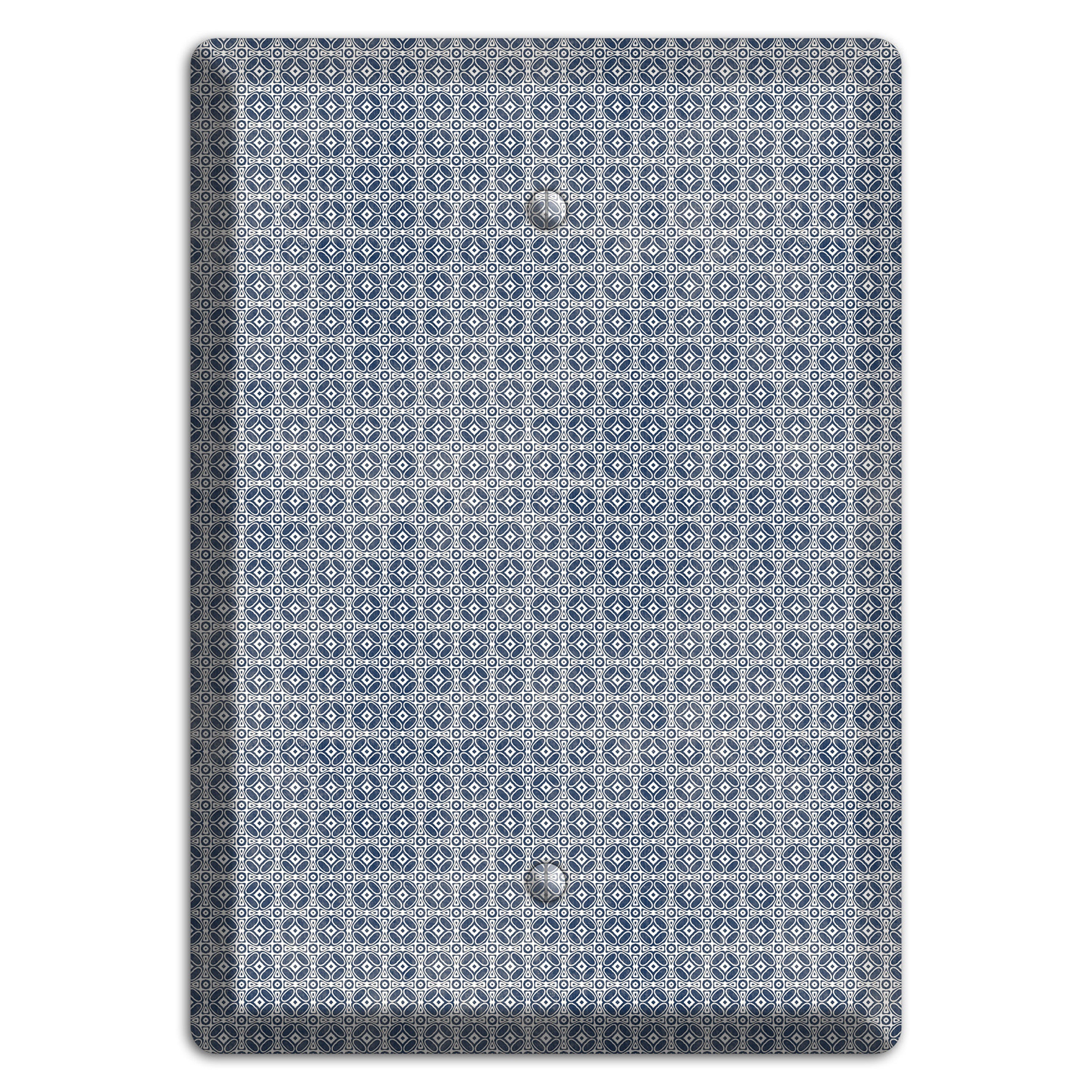 Multi Grey Arabesque Blank Wallplate
