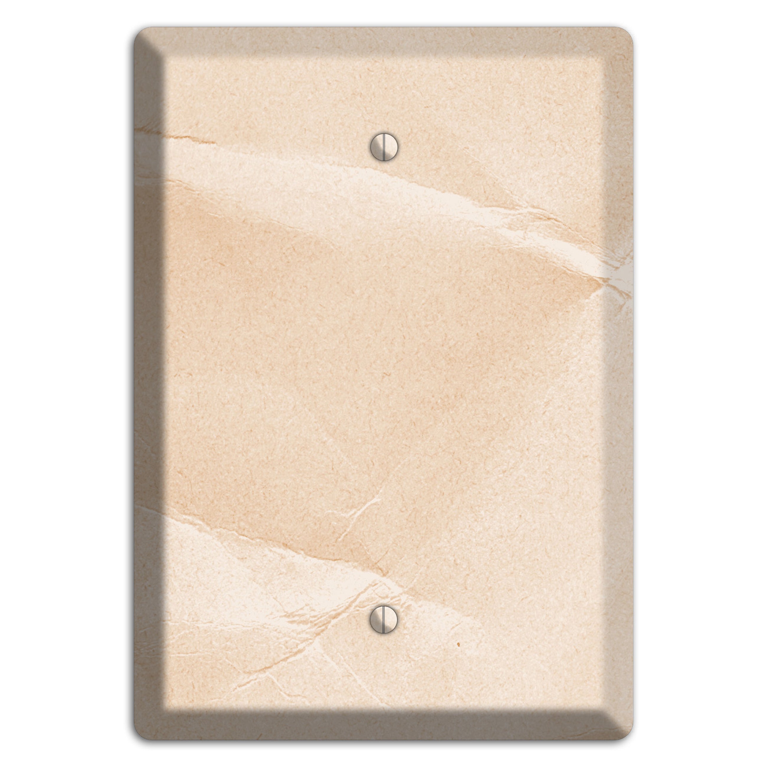 Almond Neutral Texture Blank Wallplate