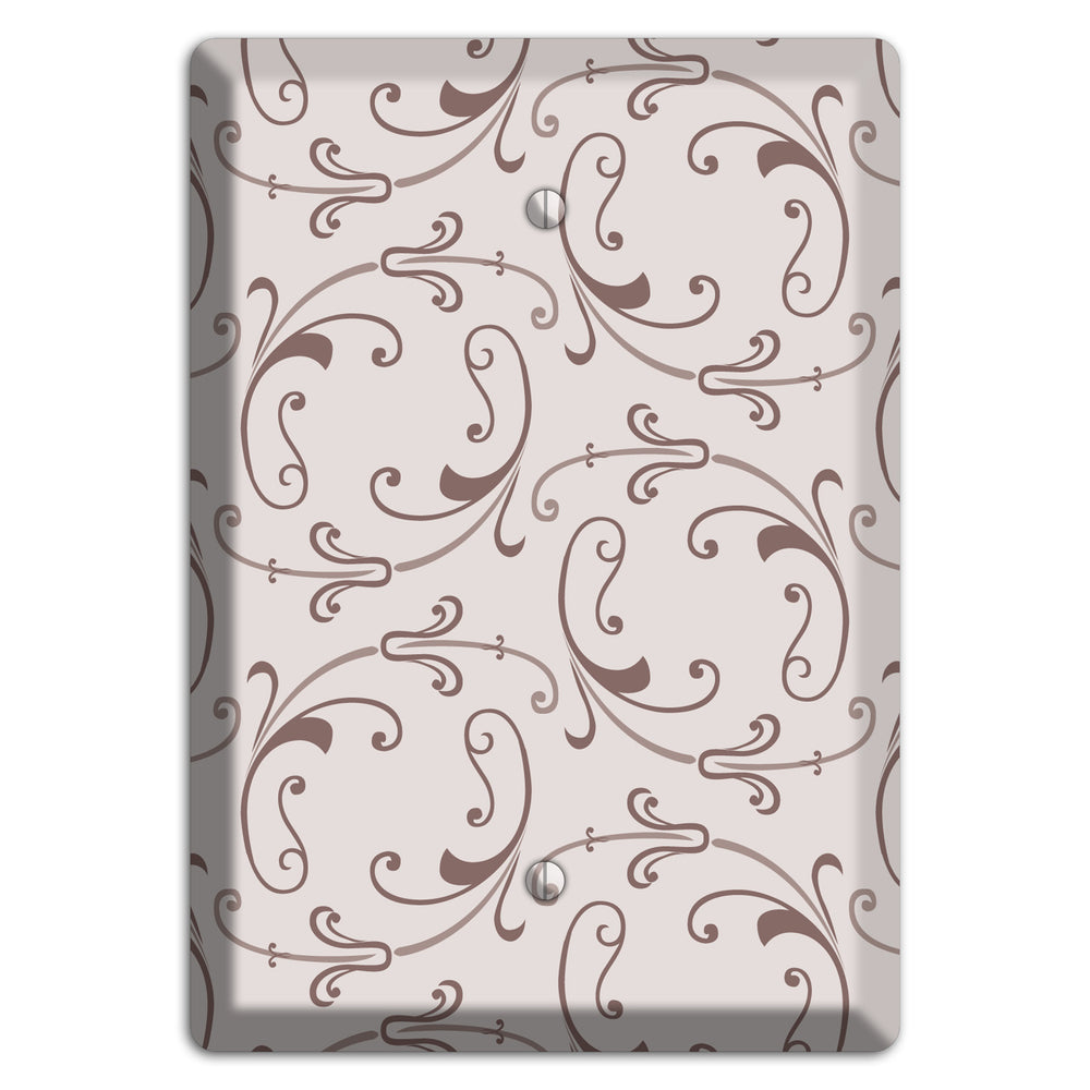 Mauve Victorian Sprig Blank Wallplate