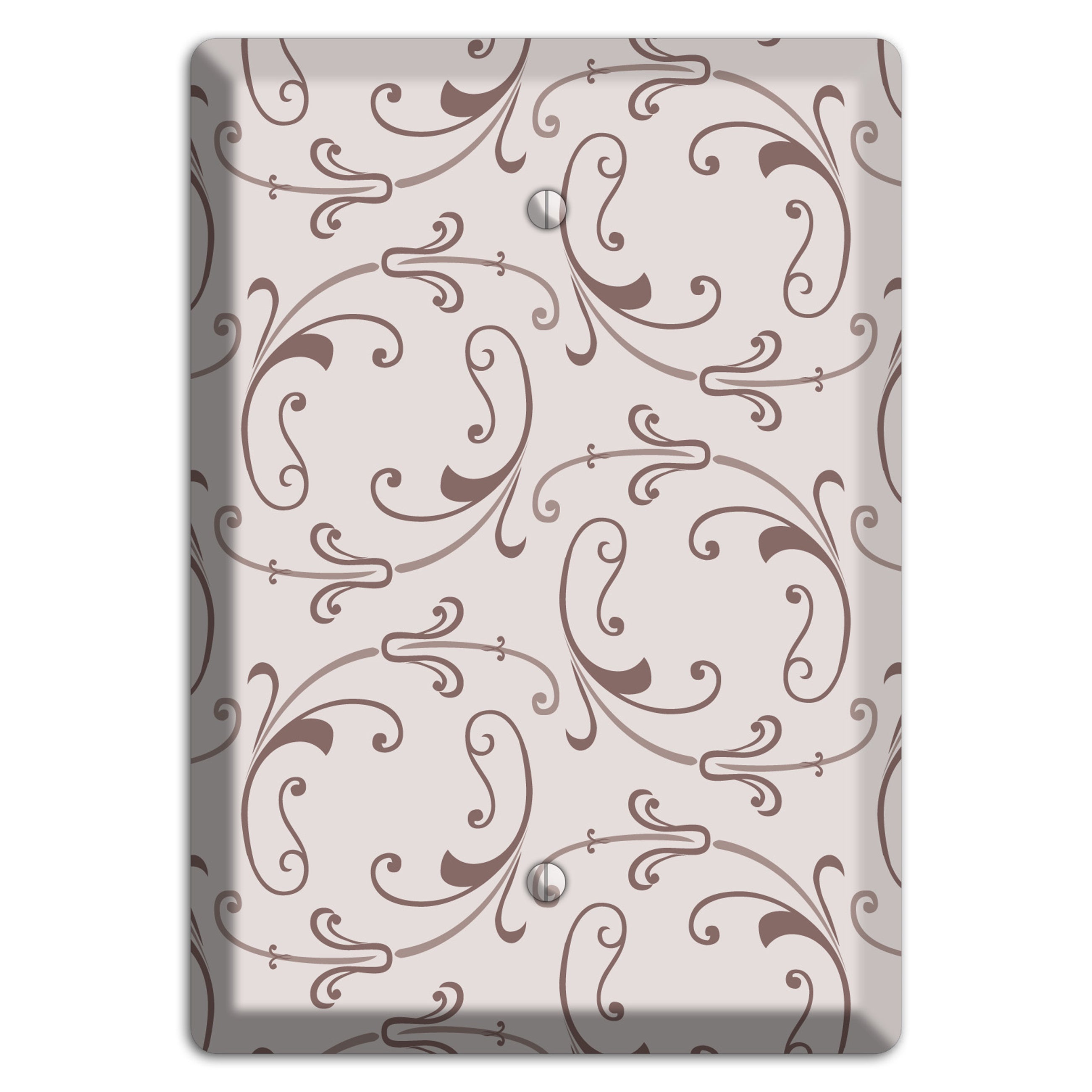Mauve Victorian Sprig Blank Wallplate
