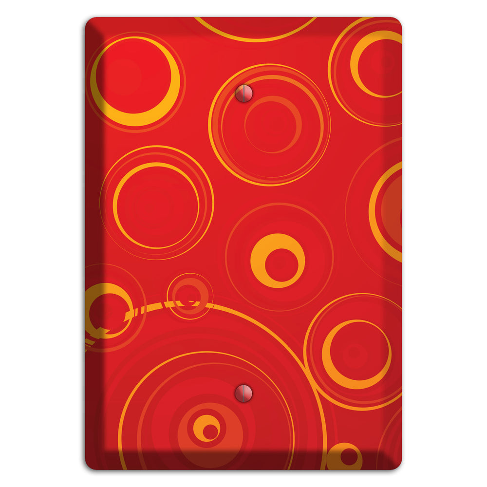 Red Circles Blank Wallplate