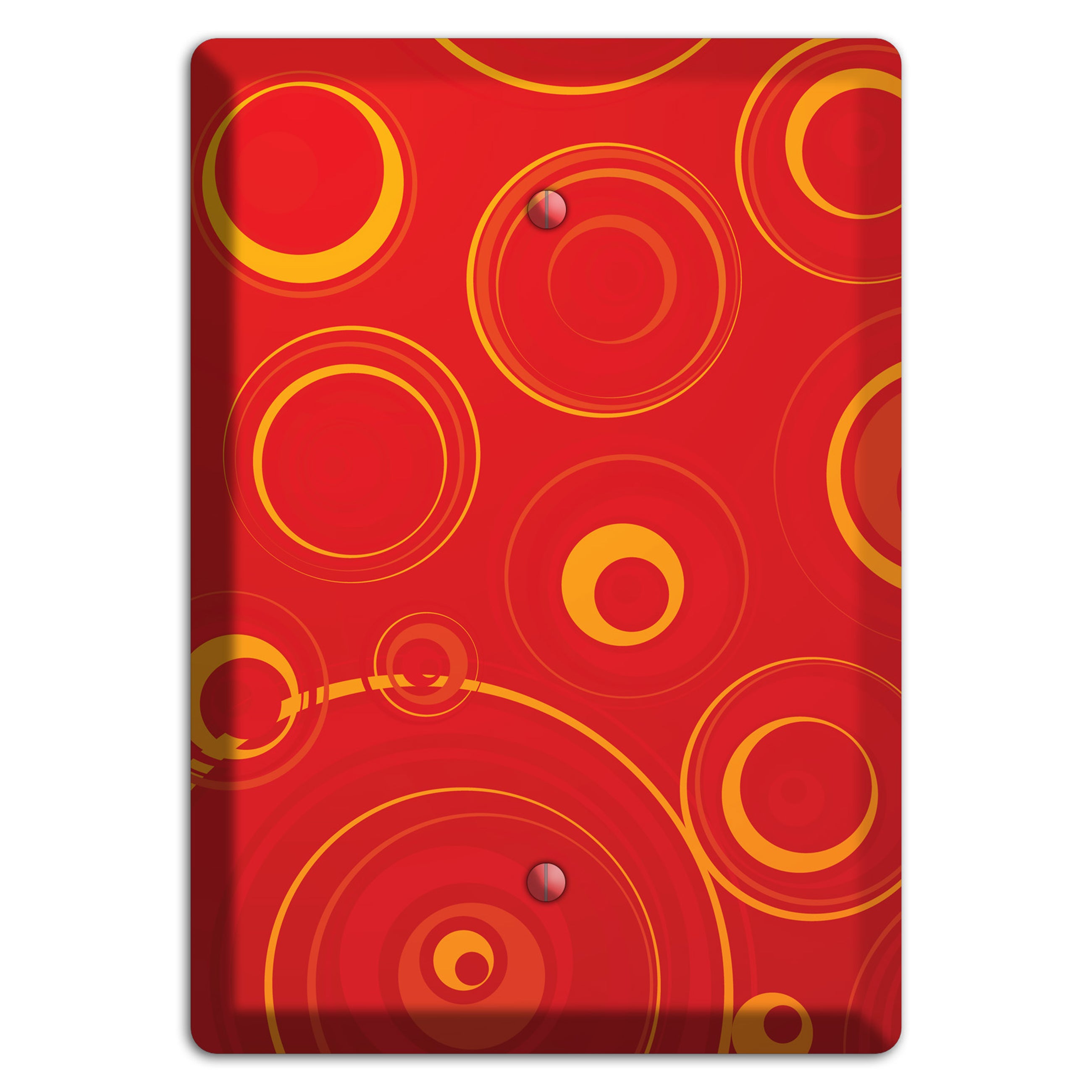 Red Circles Blank Wallplate