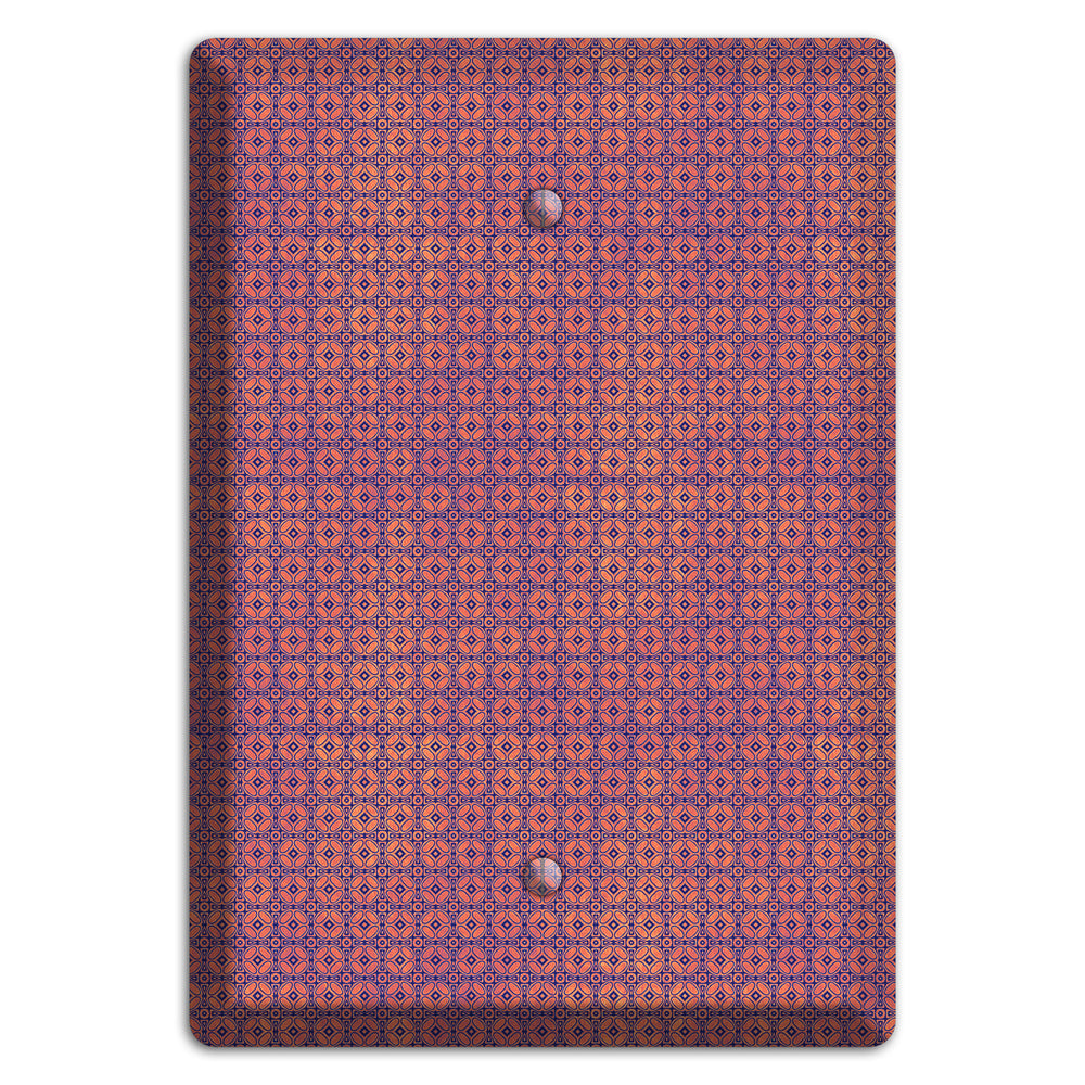 Multi Cranberry Arabesque Blank Wallplate