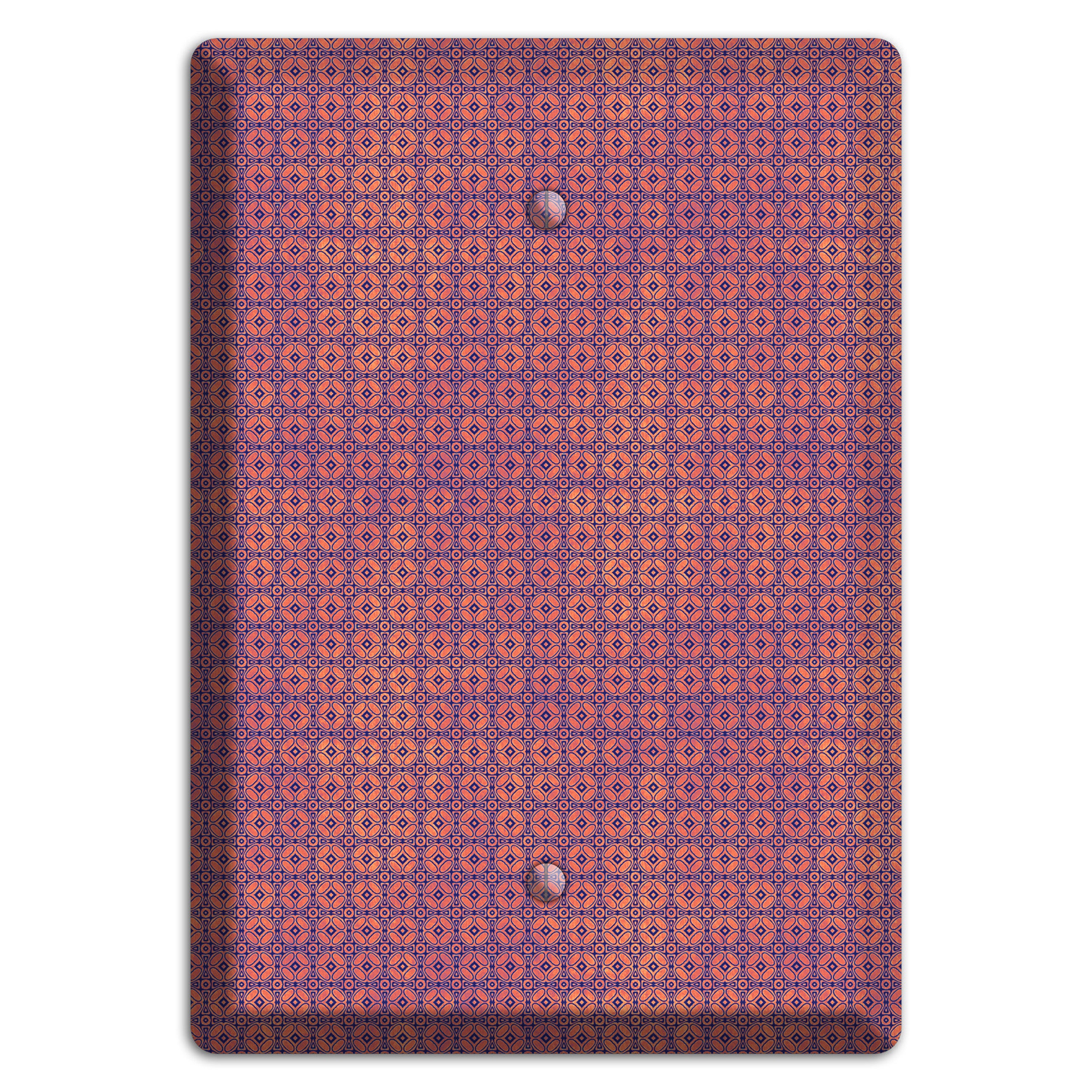 Multi Cranberry Arabesque Blank Wallplate