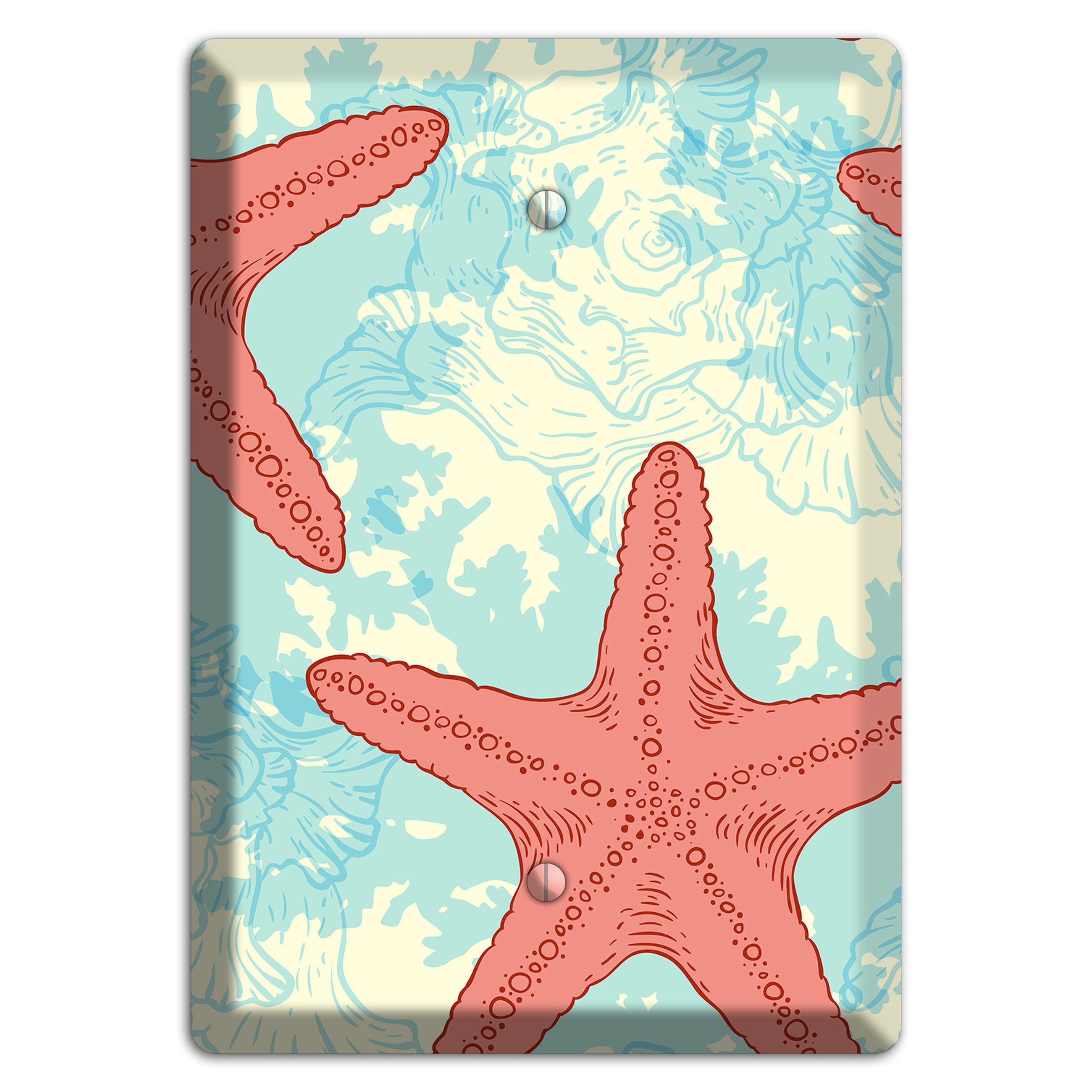 Shells 6 Blank Wallplate