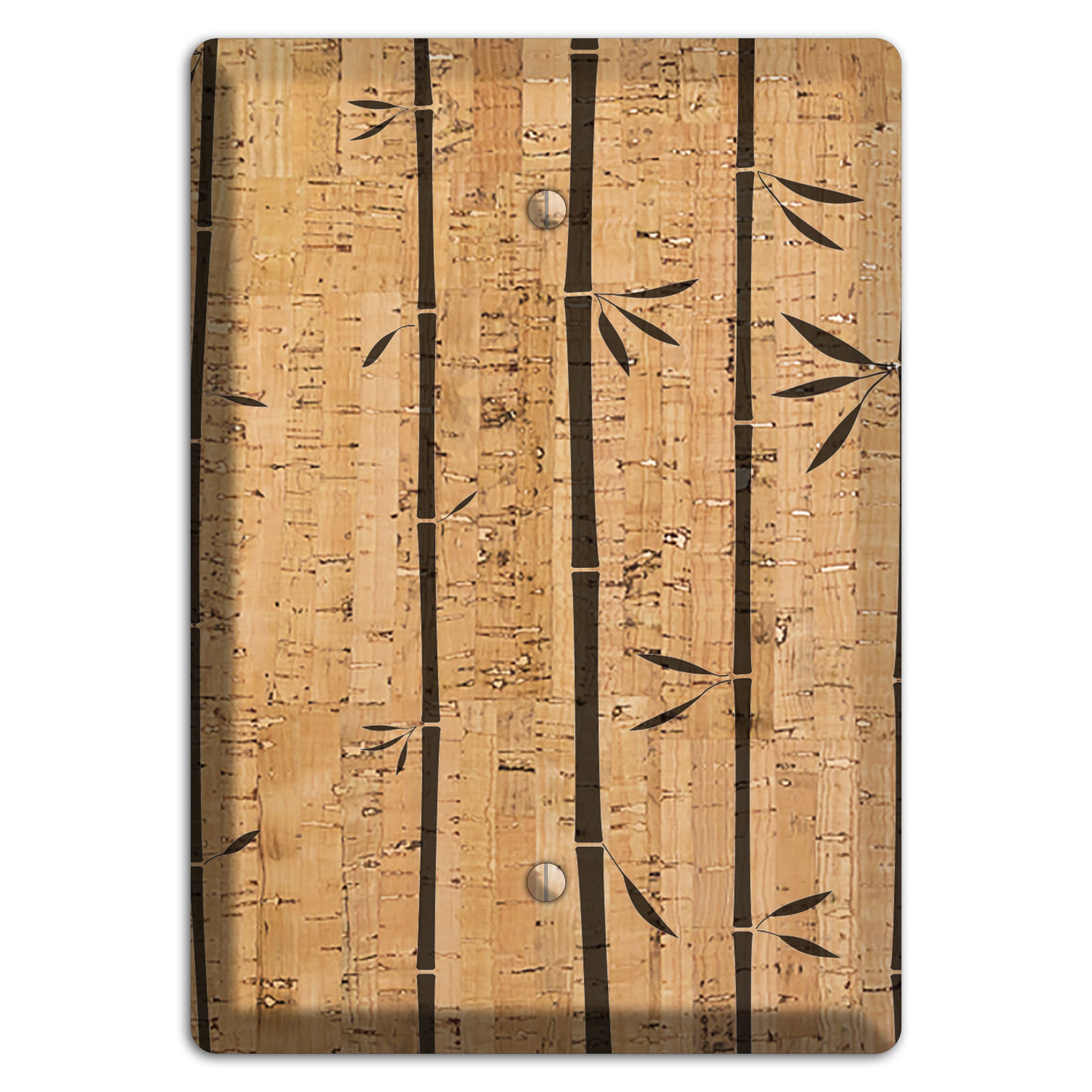 Bamboo Cork Blank Wallplate