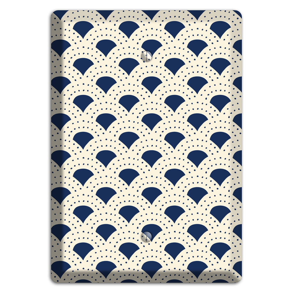 Navy Confetti Fan Blank Wallplate