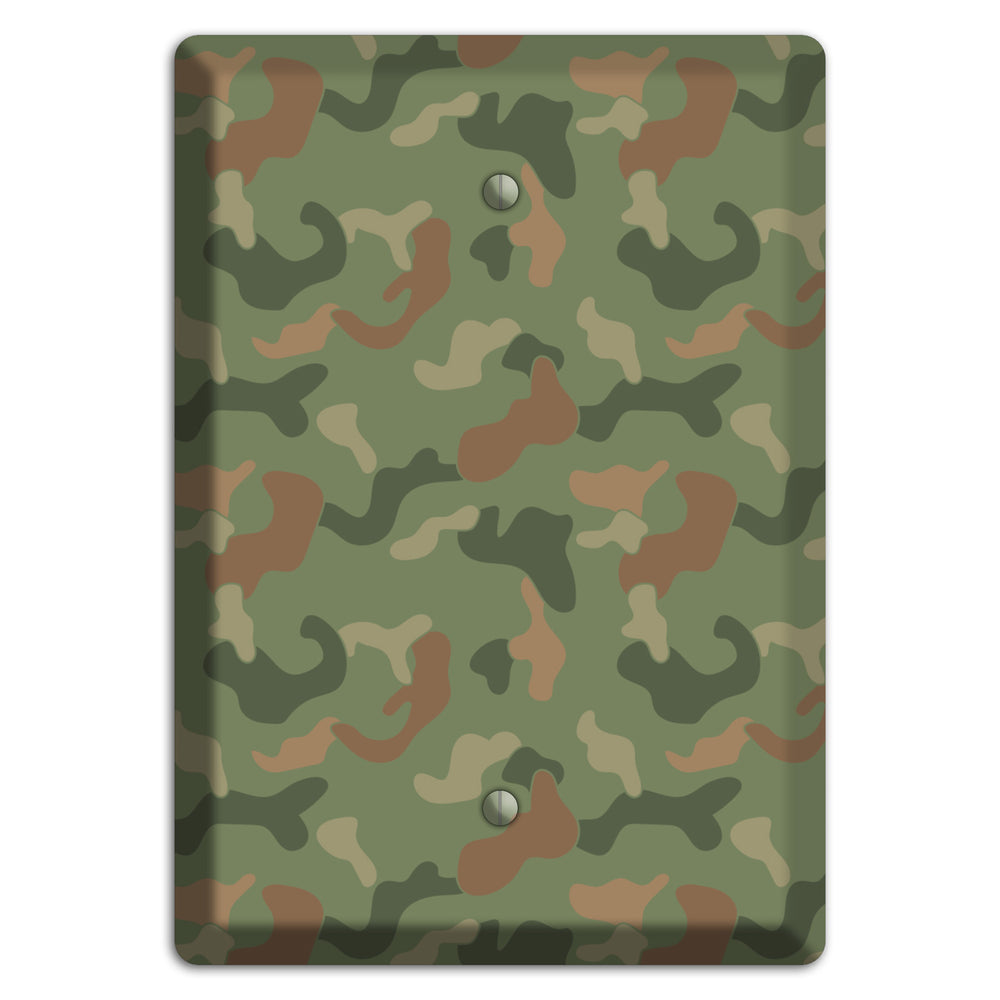 Jungle Green Camo Blank Wallplate