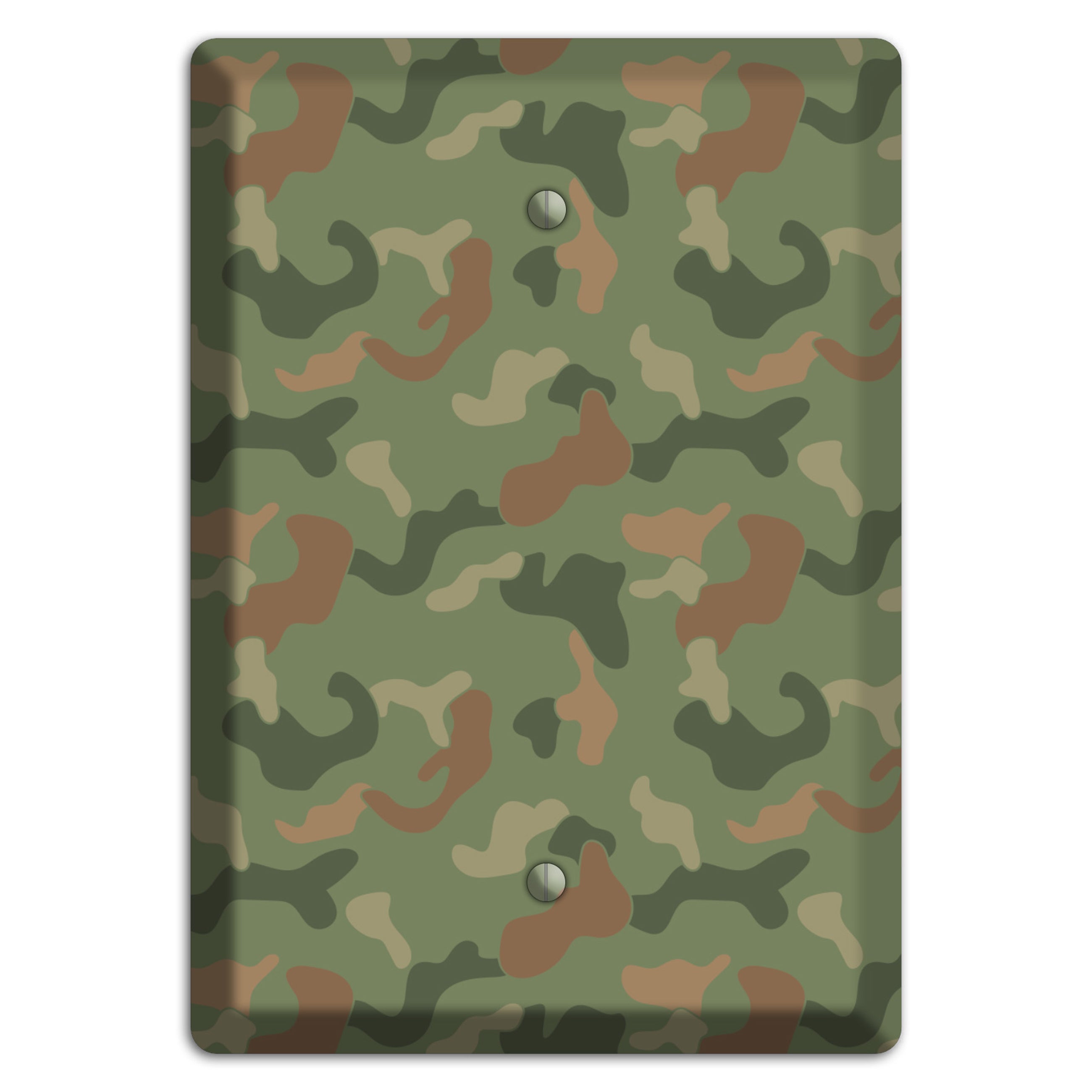 Jungle Green Camo Blank Wallplate