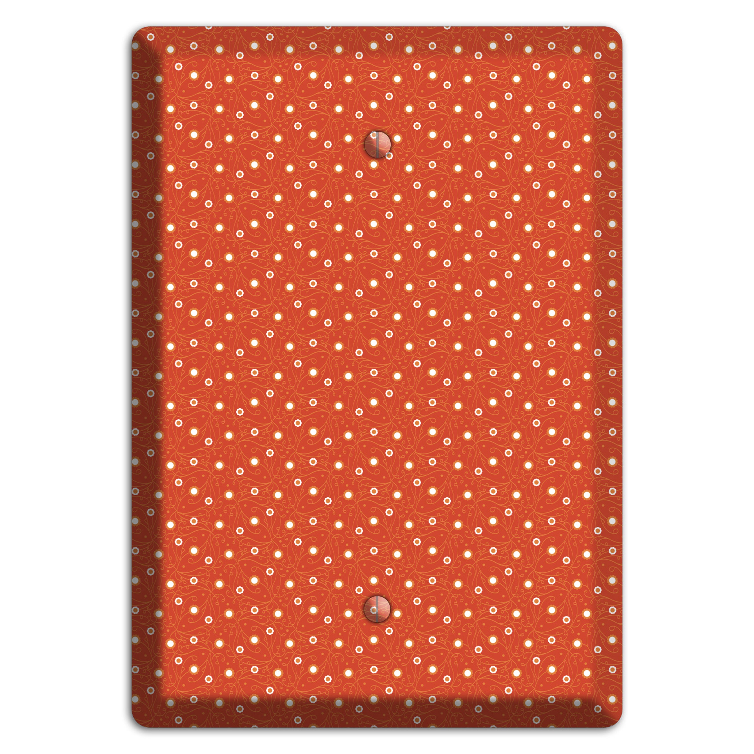 Tiny Red Vine Floral Blank Wallplate