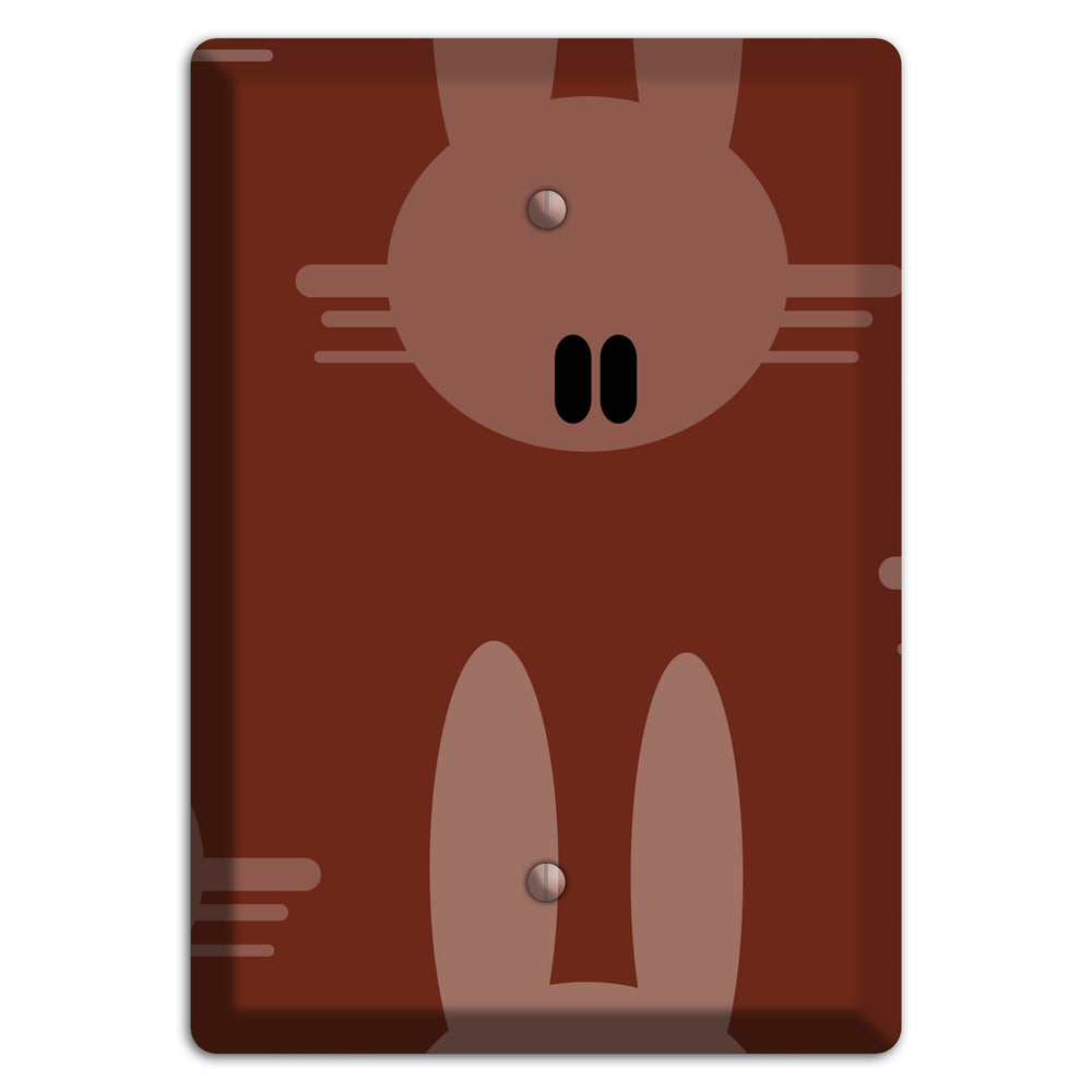 Maroon Bunny Blank Wallplate