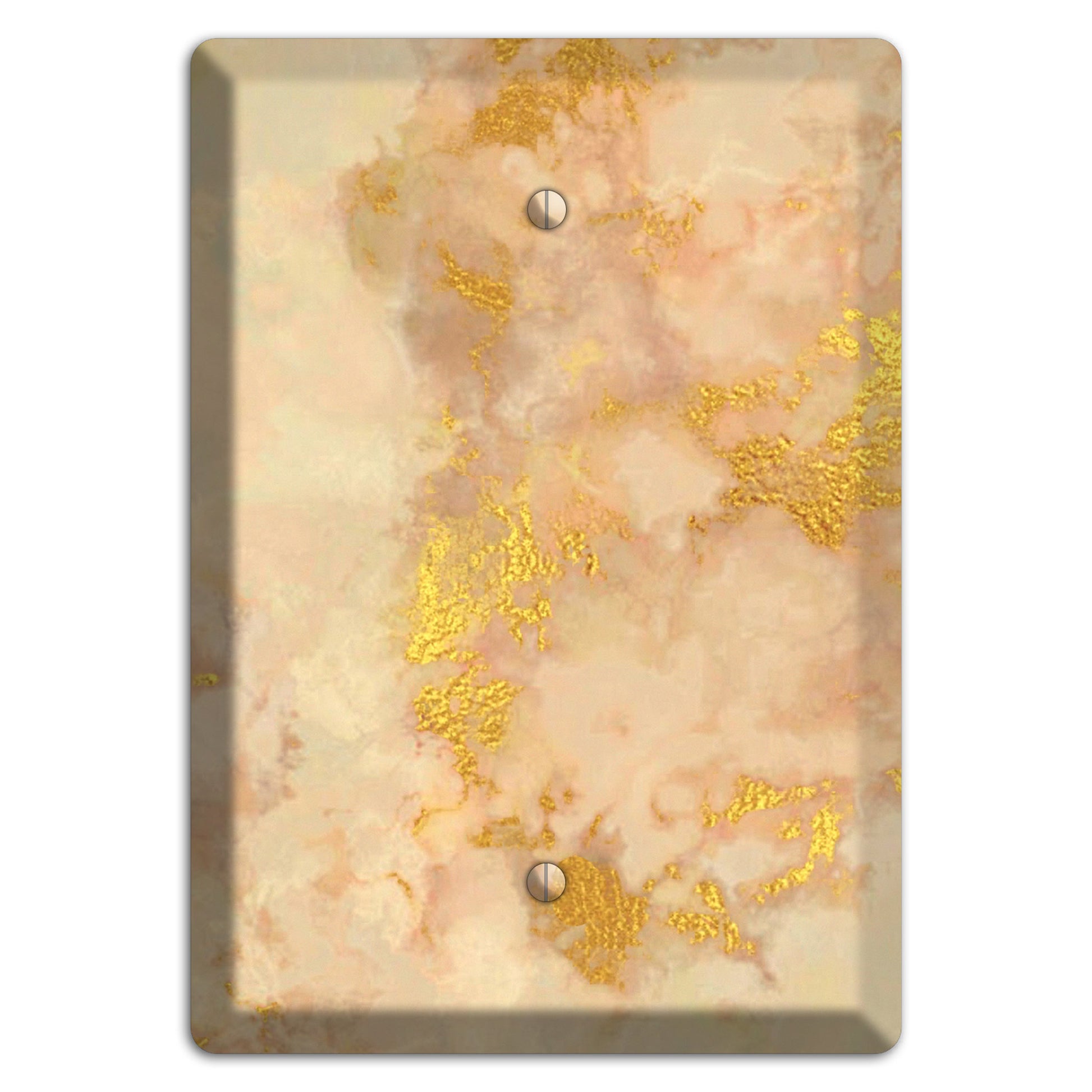 Old Gold Marble Blank Wallplate