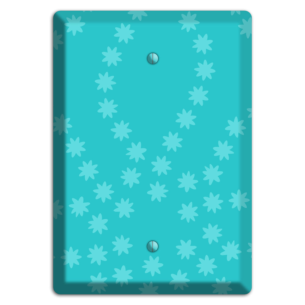 Multi Turquoise Constellation Blank Wallplate