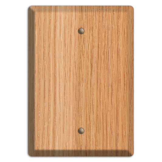 Red Oak Wood Single Blank Cover Plate