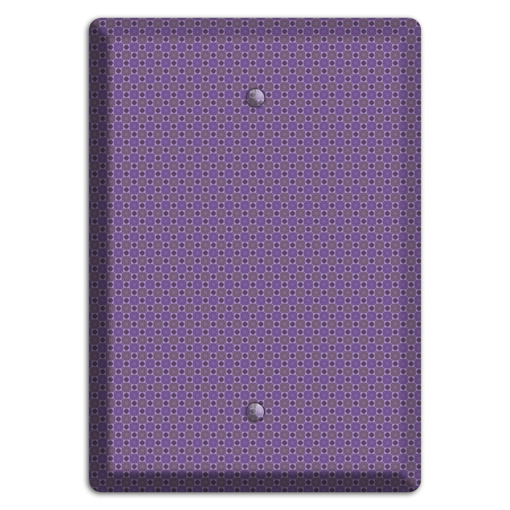 Multi Purple Tiled Blank Wallplate