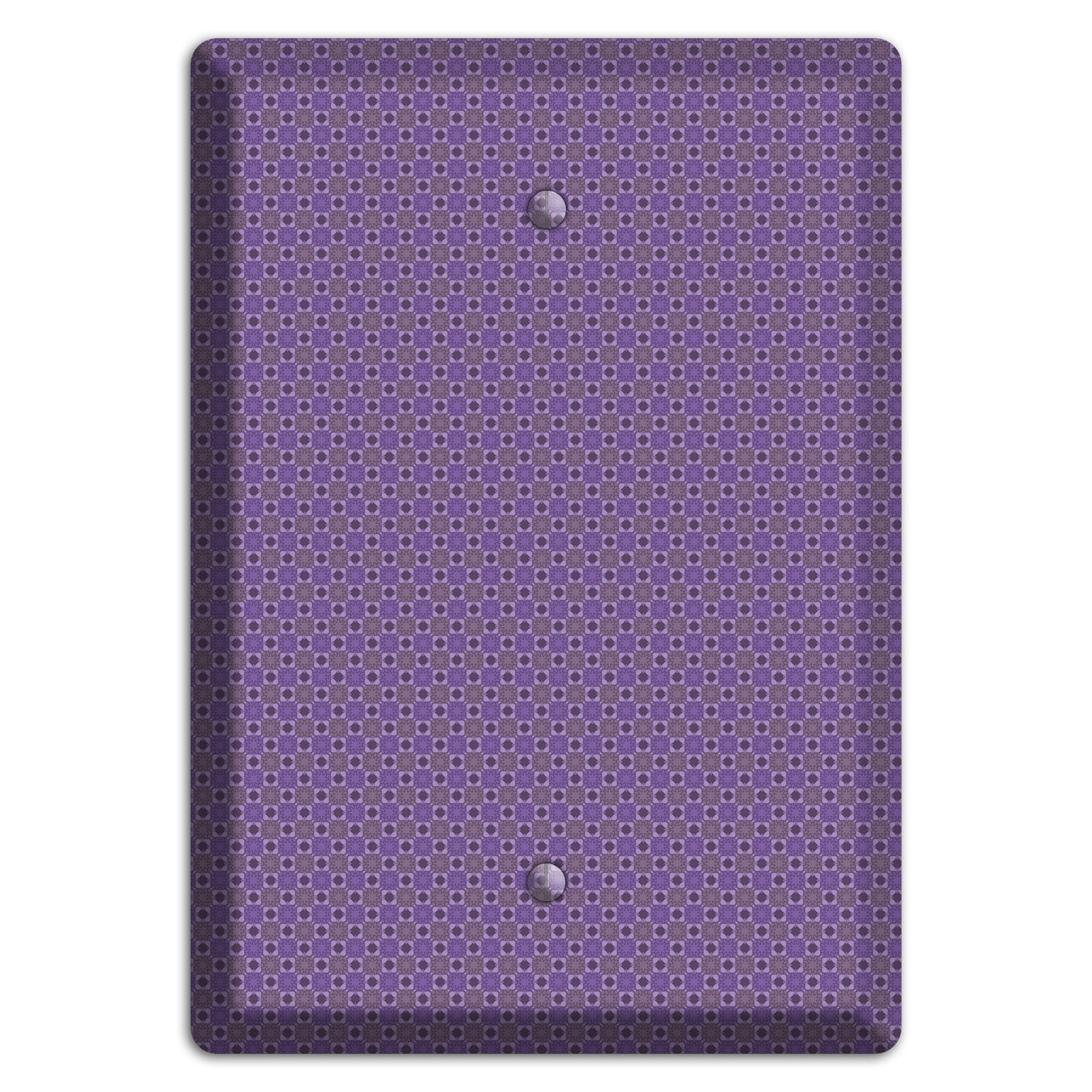 Multi Purple Tiled Blank Wallplate