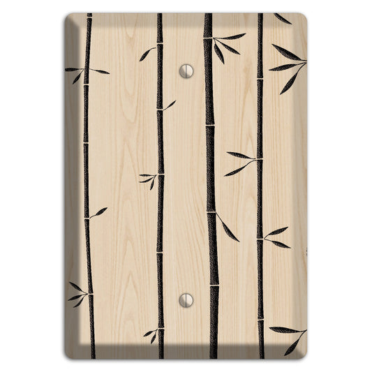 Bamboo Wood Lasered Blank Wallplate