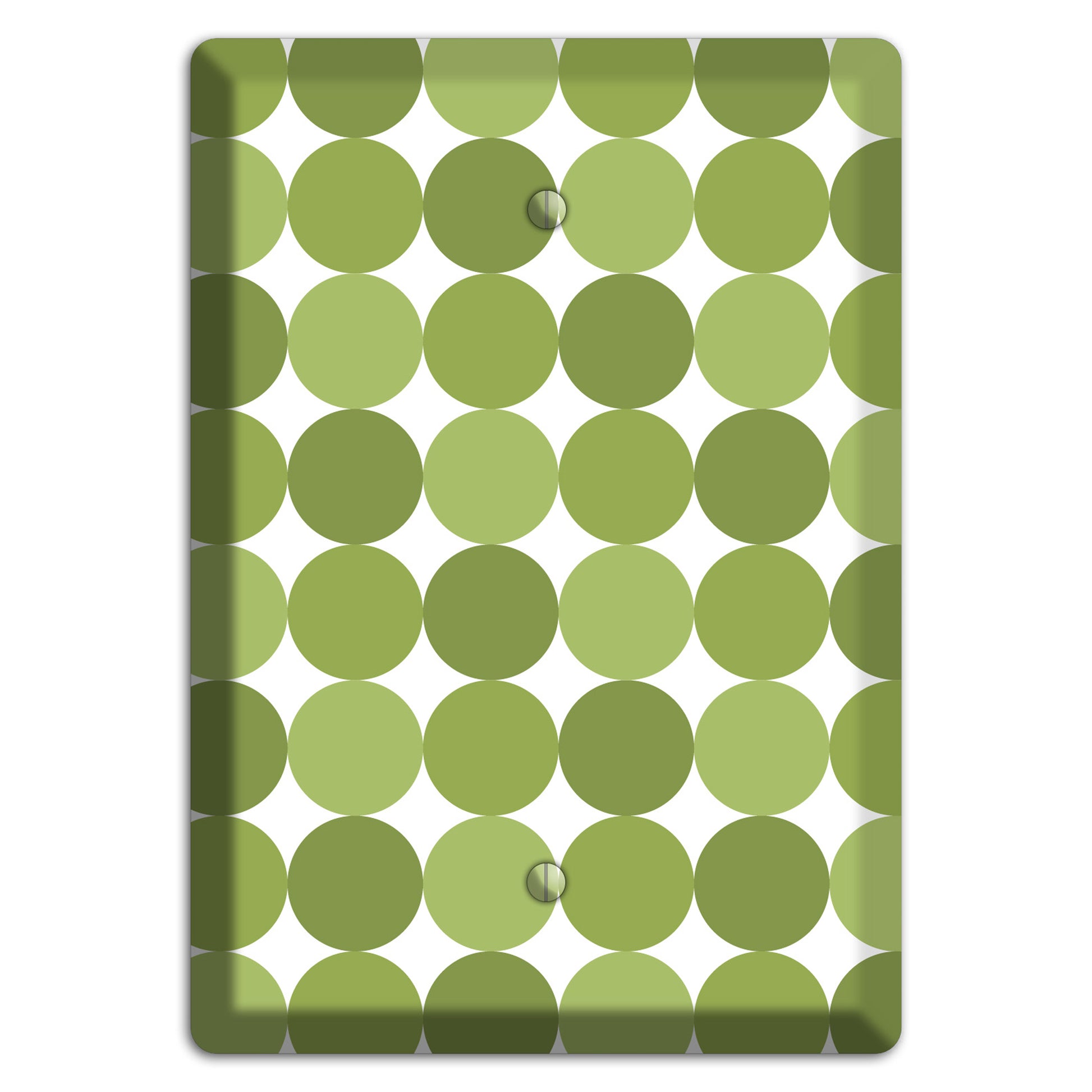 Multi Olive Tiled Dots Blank Wallplate