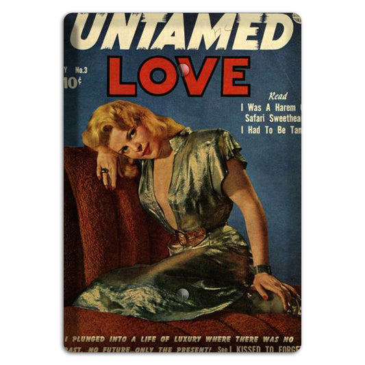 Untamed Love Vintage Comics Blank Wallplate