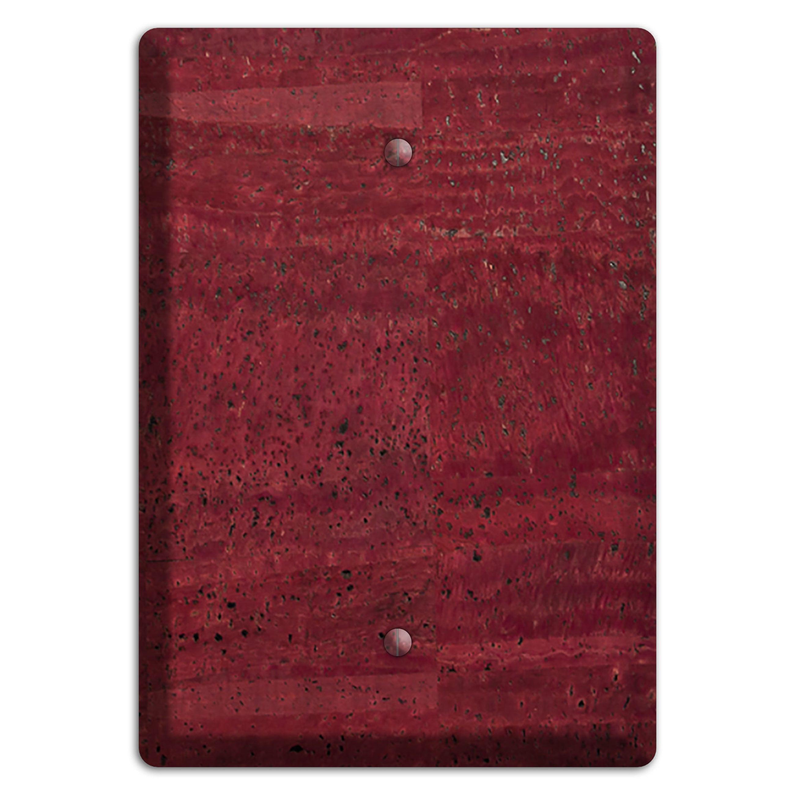 Cranberry Cork Blank Wallplate