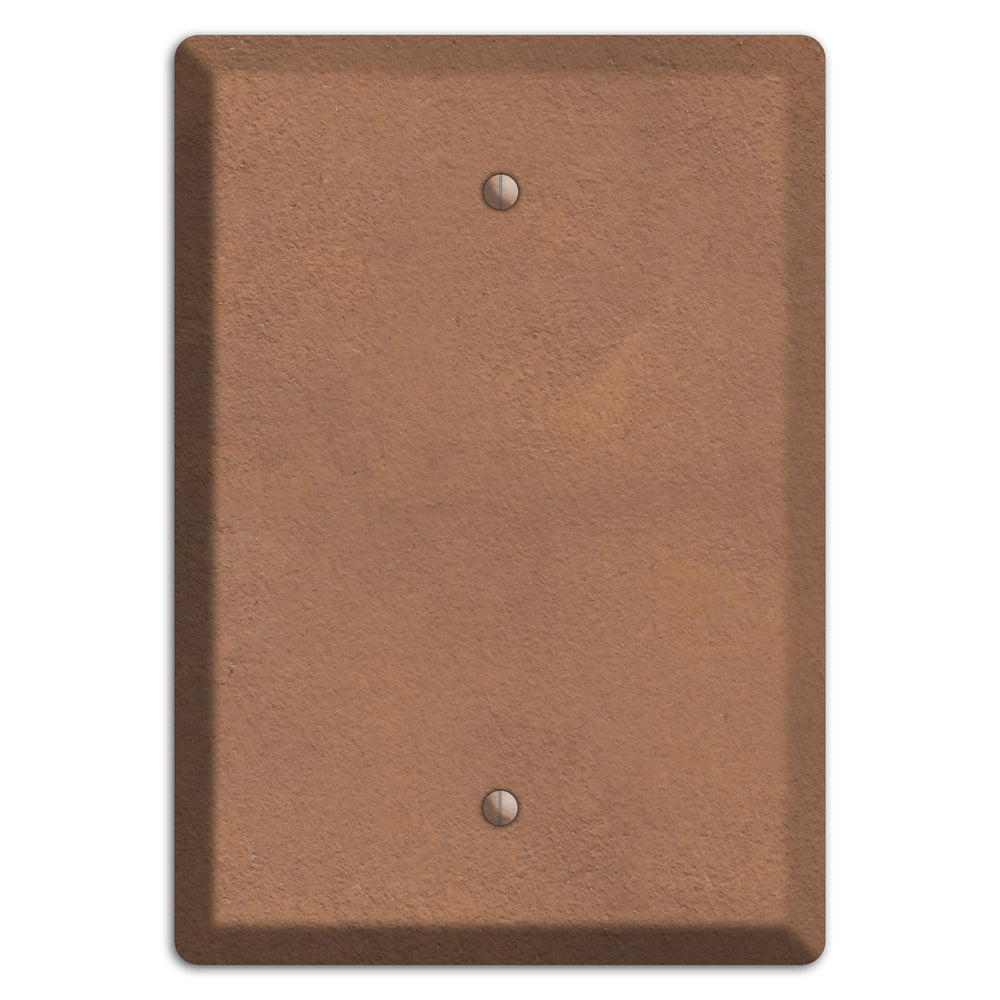 Stucoo Brown Blank Wallplate