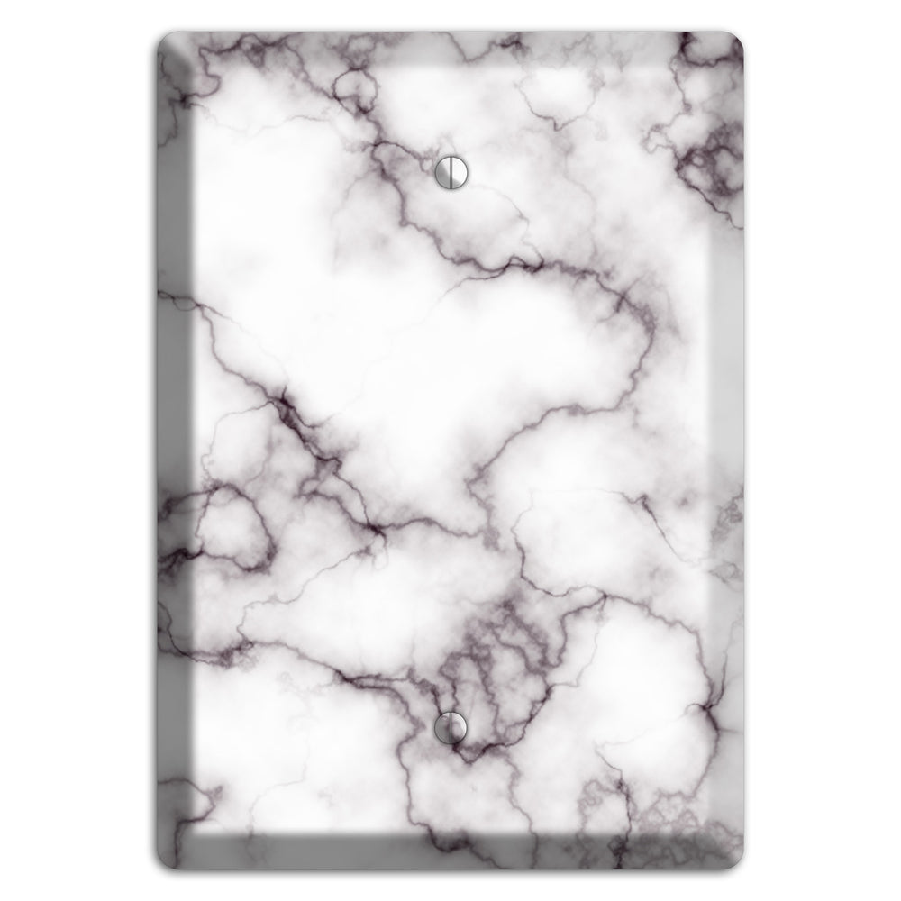 Black Stained Marble Blank Wallplate
