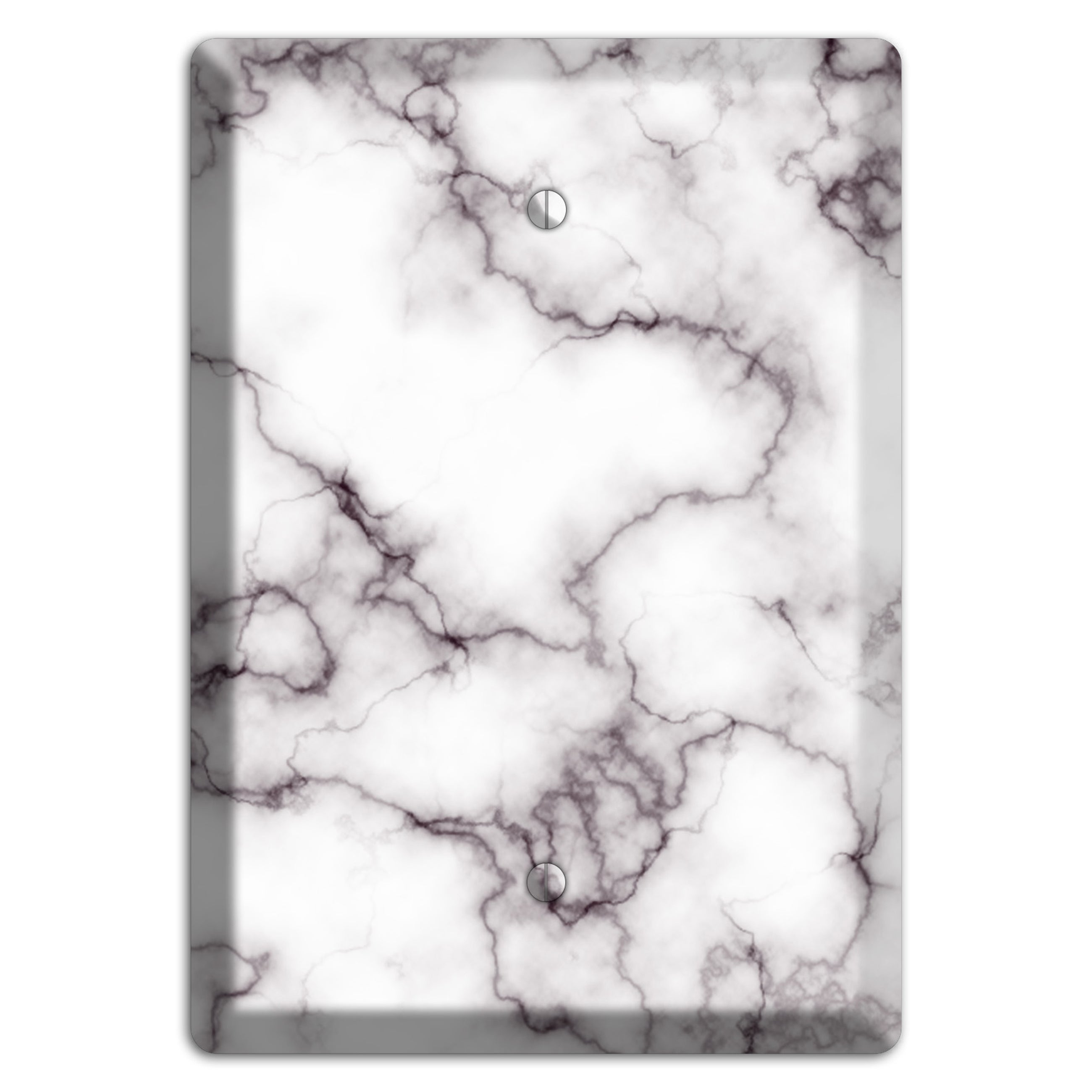 Black Stained Marble Blank Wallplate