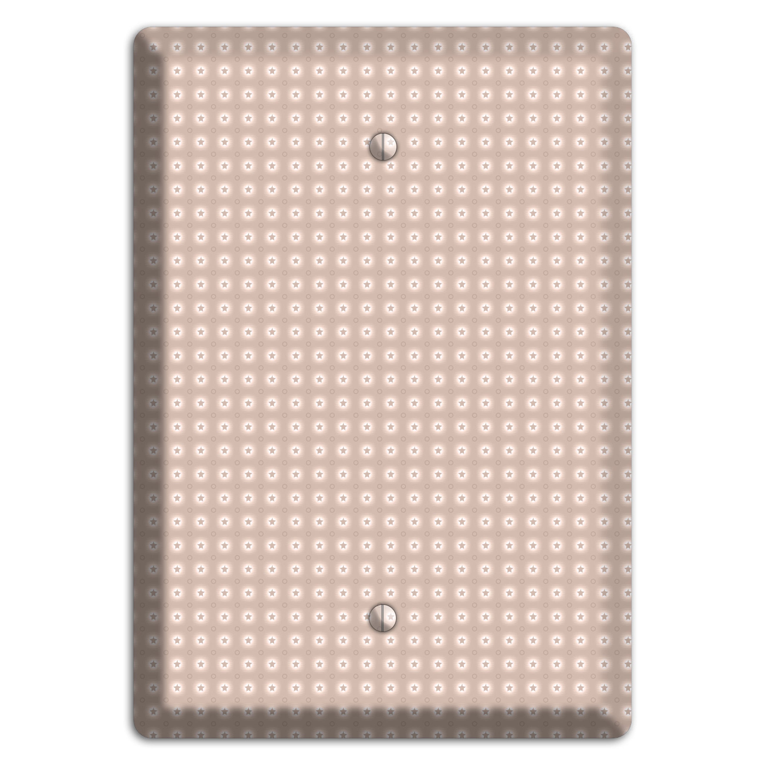 Beige with Circled Stars Blank Wallplate